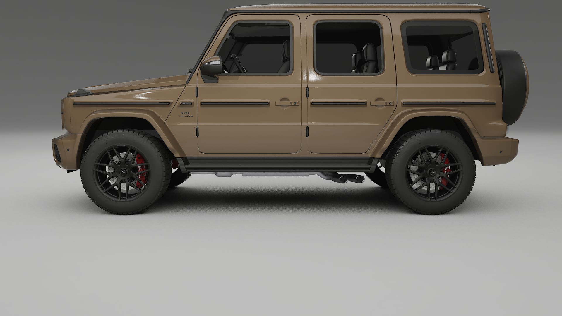 Mercedes G63 AMG W463A TPU Lackskyddsfilm | SAHARA Färgskiftande PPF – Komplett Förskuret Kit