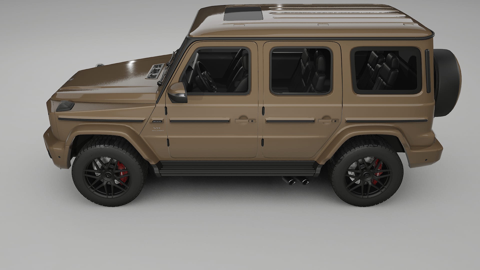 Mercedes G63 AMG W463A TPU Lackskyddsfilm | SAHARA Färgskiftande PPF – Komplett Förskuret Kit