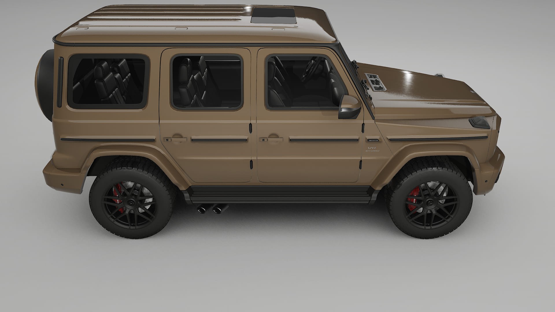 Mercedes G63 AMG W463A TPU Lackskyddsfilm | SAHARA Färgskiftande PPF – Komplett Förskuret Kit