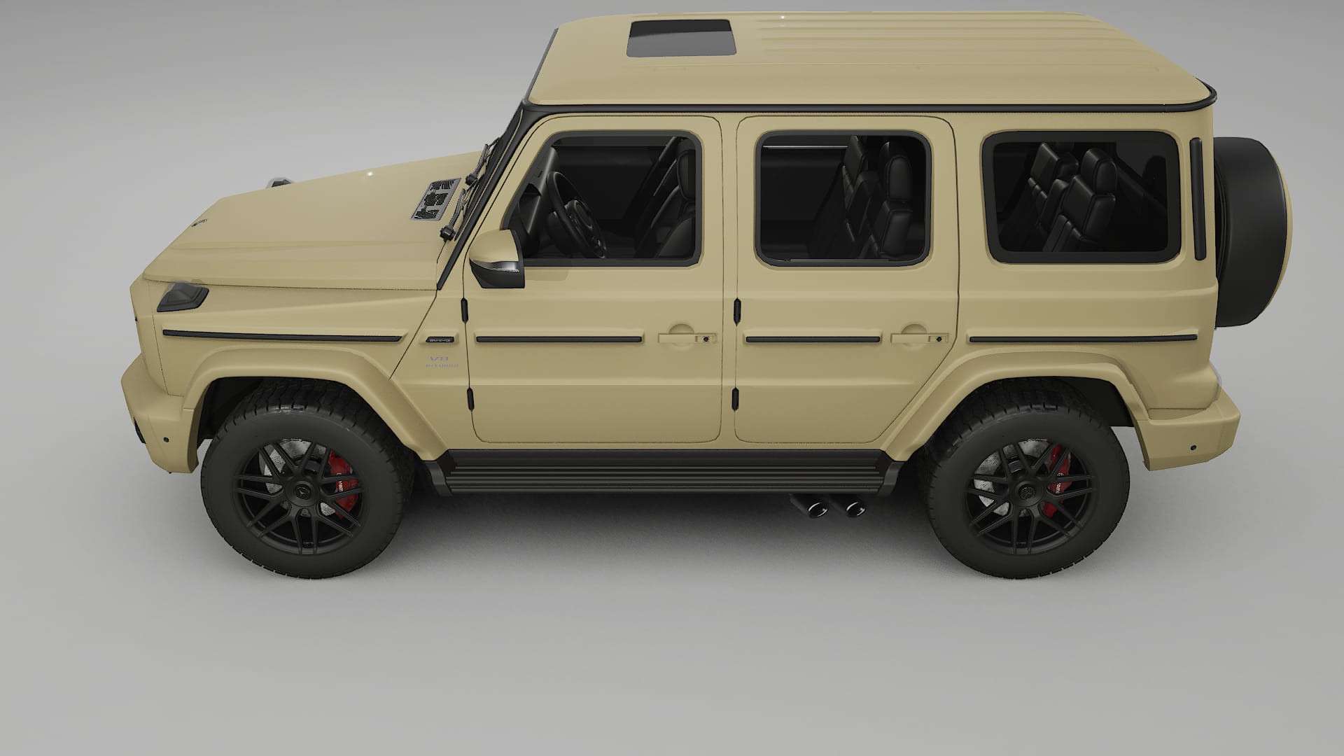 Mercedes G63 AMG W463A TPU Lackskyddsfilm | SAND Färgskiftande PPF – Komplett Förskuret Kit