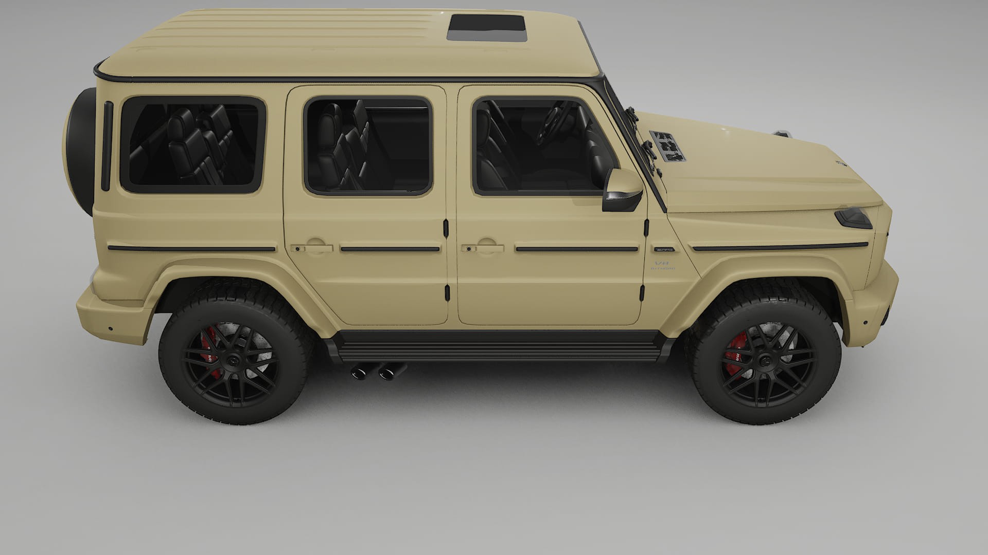 Mercedes G63 AMG W463A TPU Lackskyddsfilm | SAND Färgskiftande PPF – Komplett Förskuret Kit