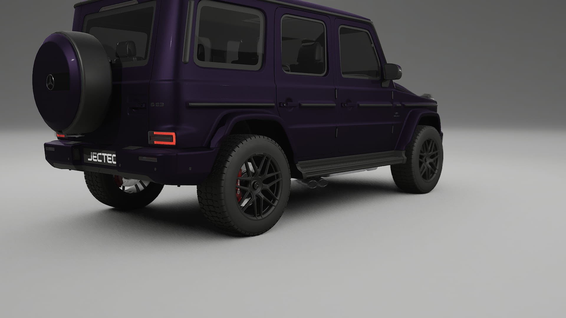 Mercedes G63 AMG W463A TPU Lackskyddsfilm | VIOLET Färgskiftande PPF – Komplett Förskuret Kit