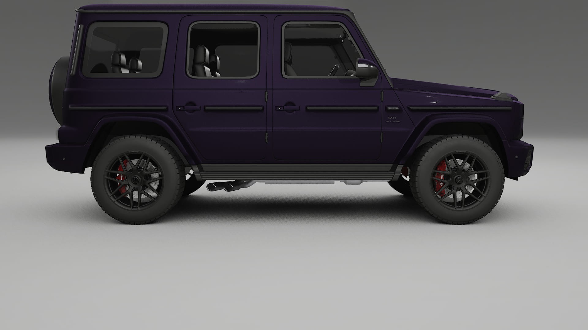 Mercedes G63 AMG W463A TPU Lackskyddsfilm | VIOLET Färgskiftande PPF – Komplett Förskuret Kit