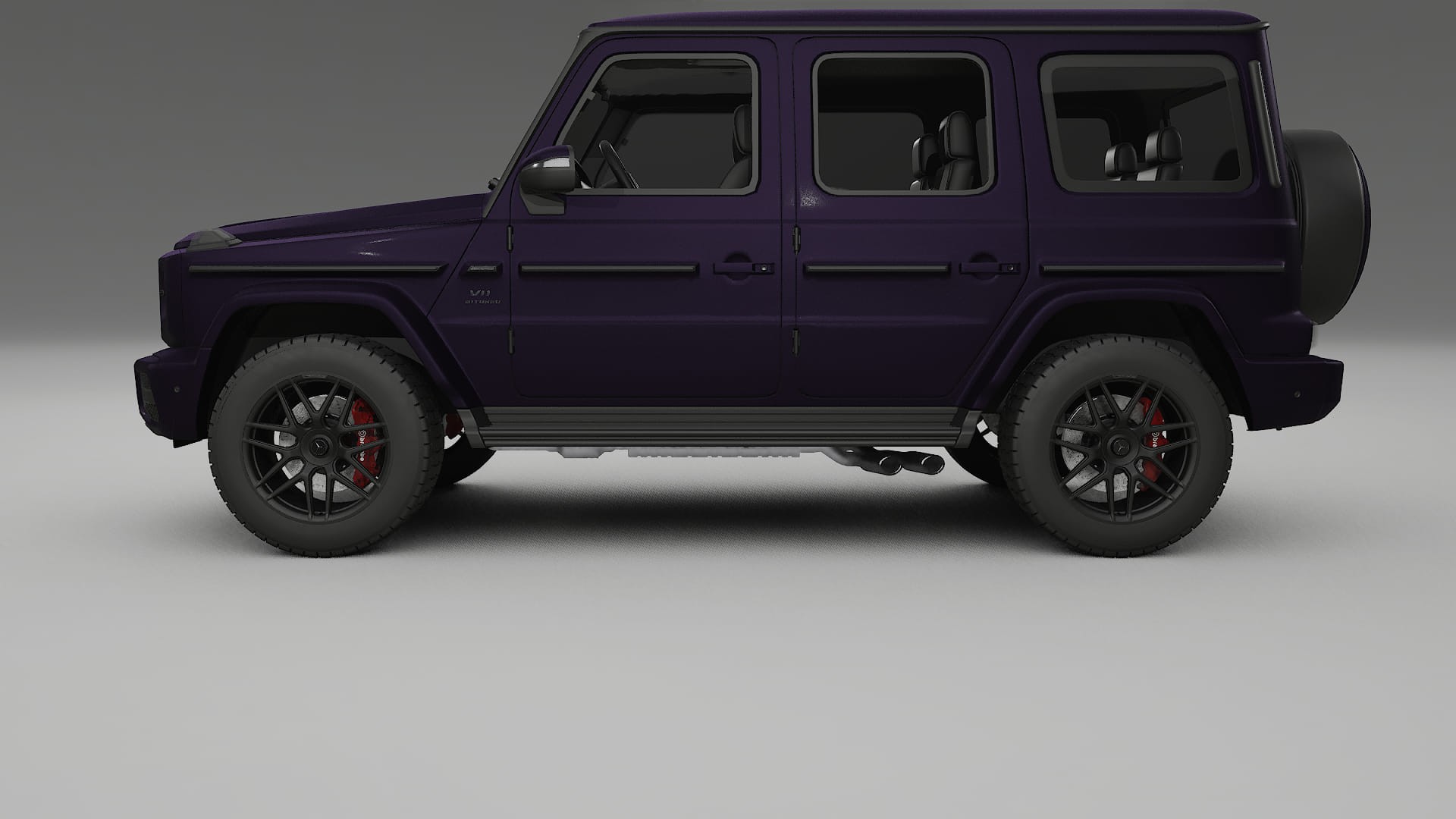 Mercedes G63 AMG W463A TPU Lackskyddsfilm | VIOLET Färgskiftande PPF – Komplett Förskuret Kit