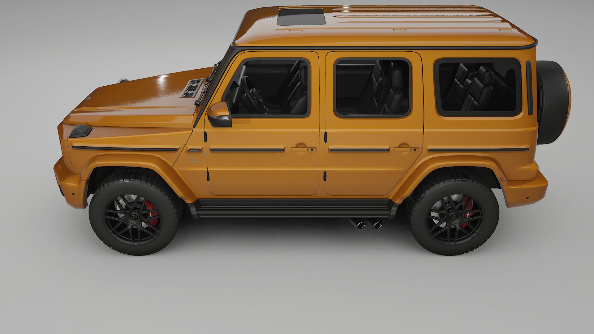 Mercedes G63 AMG W463A TPU Lackskyddsfilm | DAISY Färgskiftande PPF – Komplett Förskuret Kit