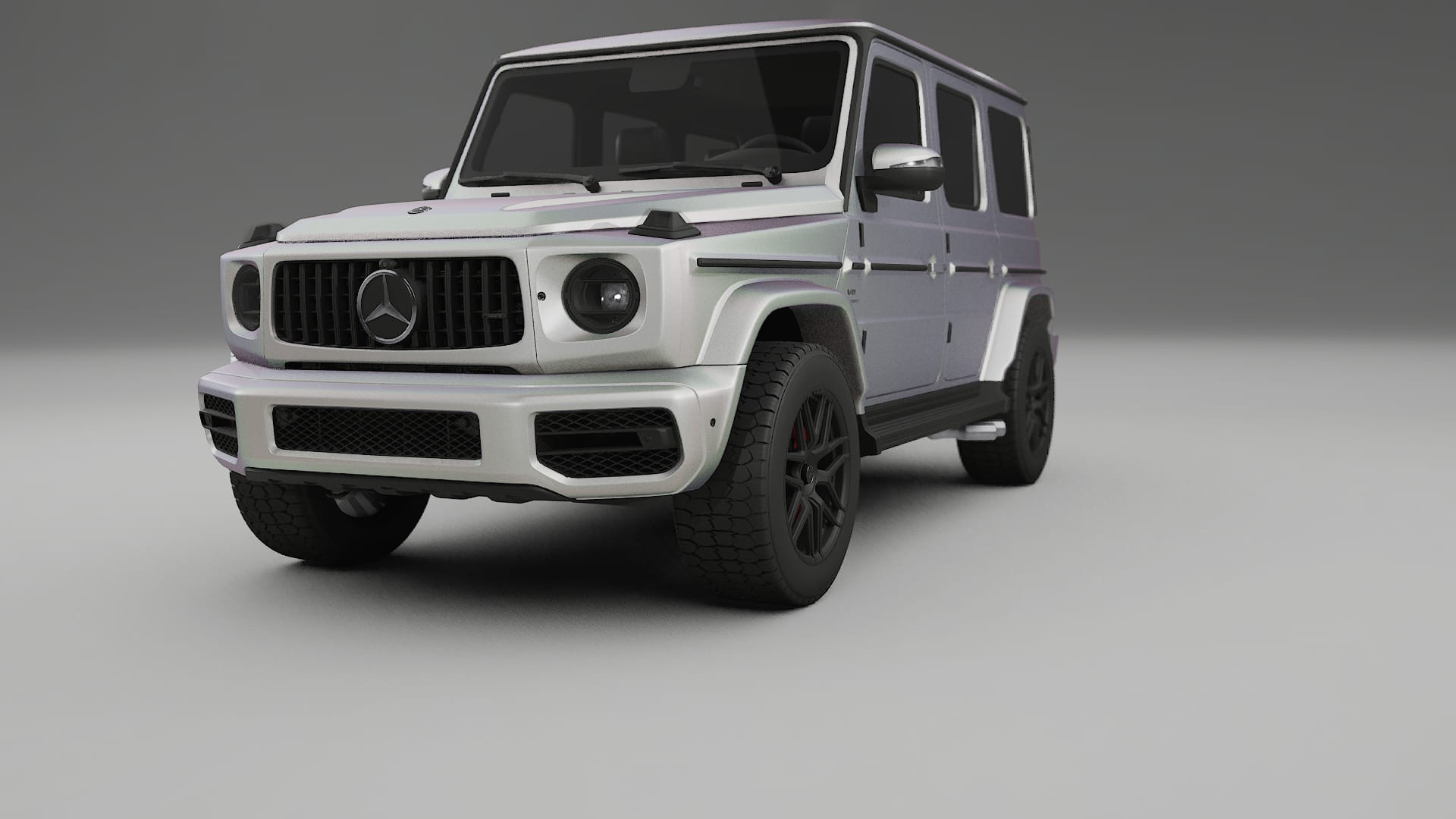 Mercedes G63 AMG W463A TPU Lackskyddsfilm | NEBULA Färgskiftande PPF – Komplett Förskuret Kit