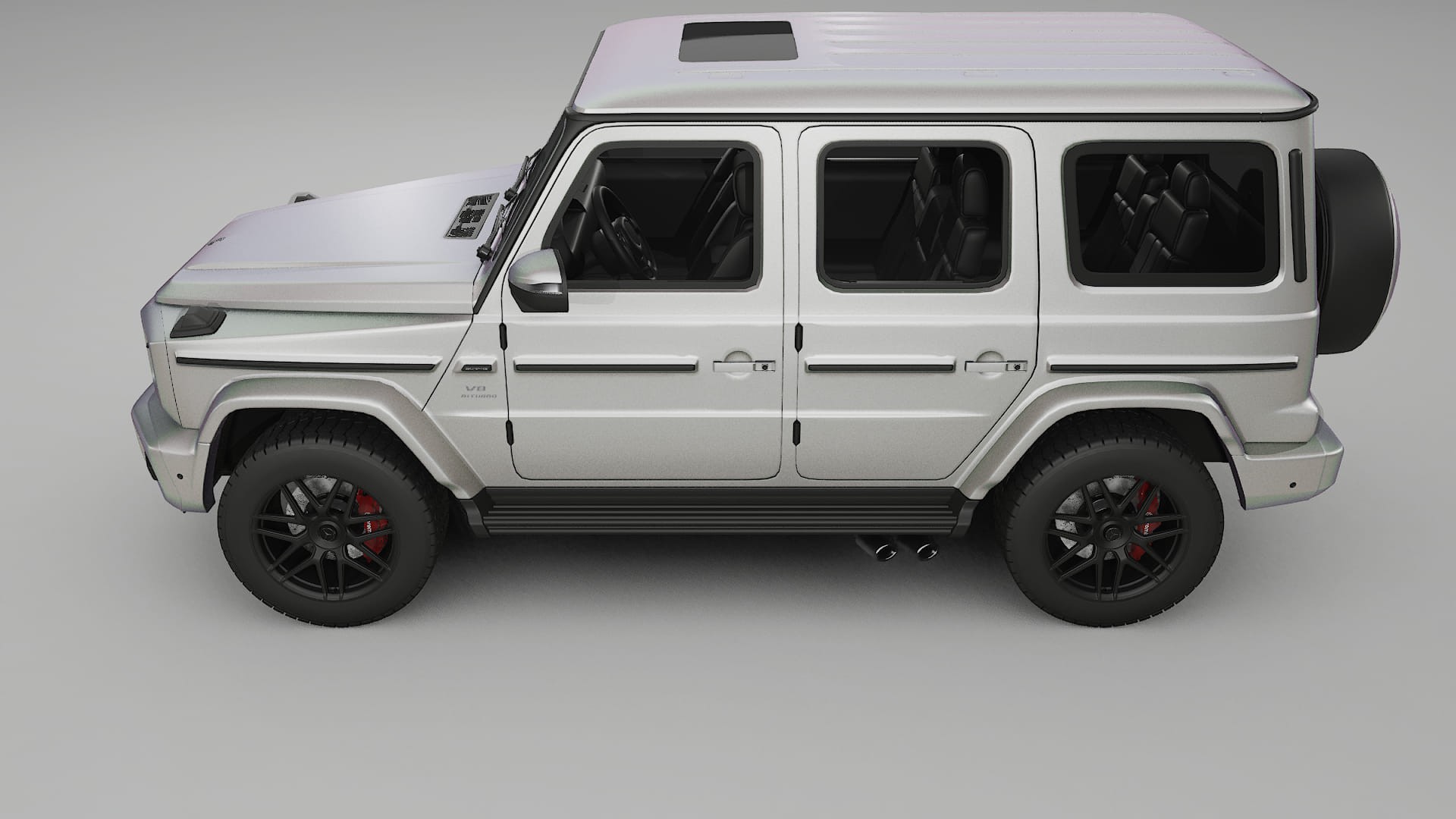 Mercedes G63 AMG W463A TPU Lackskyddsfilm | NEBULA Färgskiftande PPF – Komplett Förskuret Kit