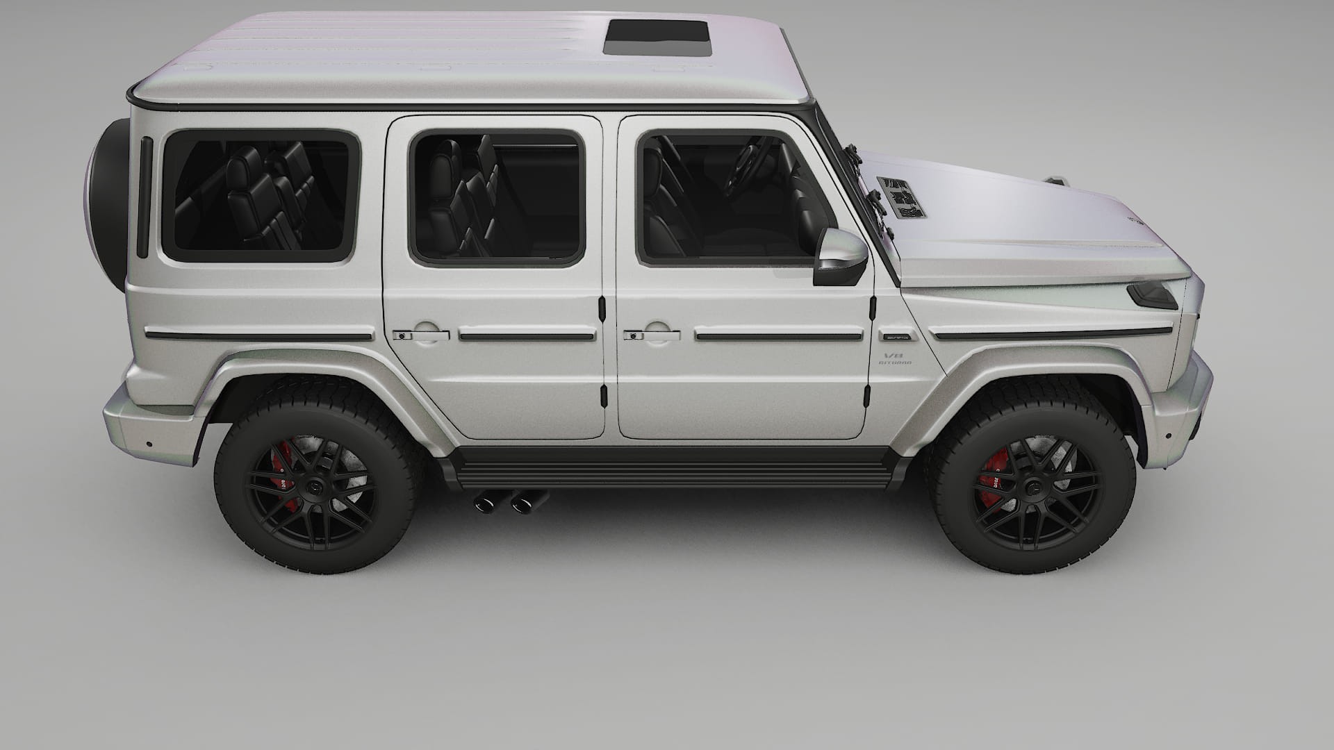 Mercedes G63 AMG W463A TPU Lackskyddsfilm | NEBULA Färgskiftande PPF – Komplett Förskuret Kit
