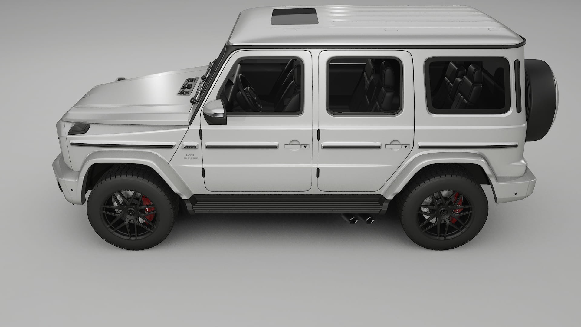 Mercedes G63 AMG W463A TPU Lackskyddsfilm | OPAL Färgskiftande PPF – Komplett Förskuret Kit