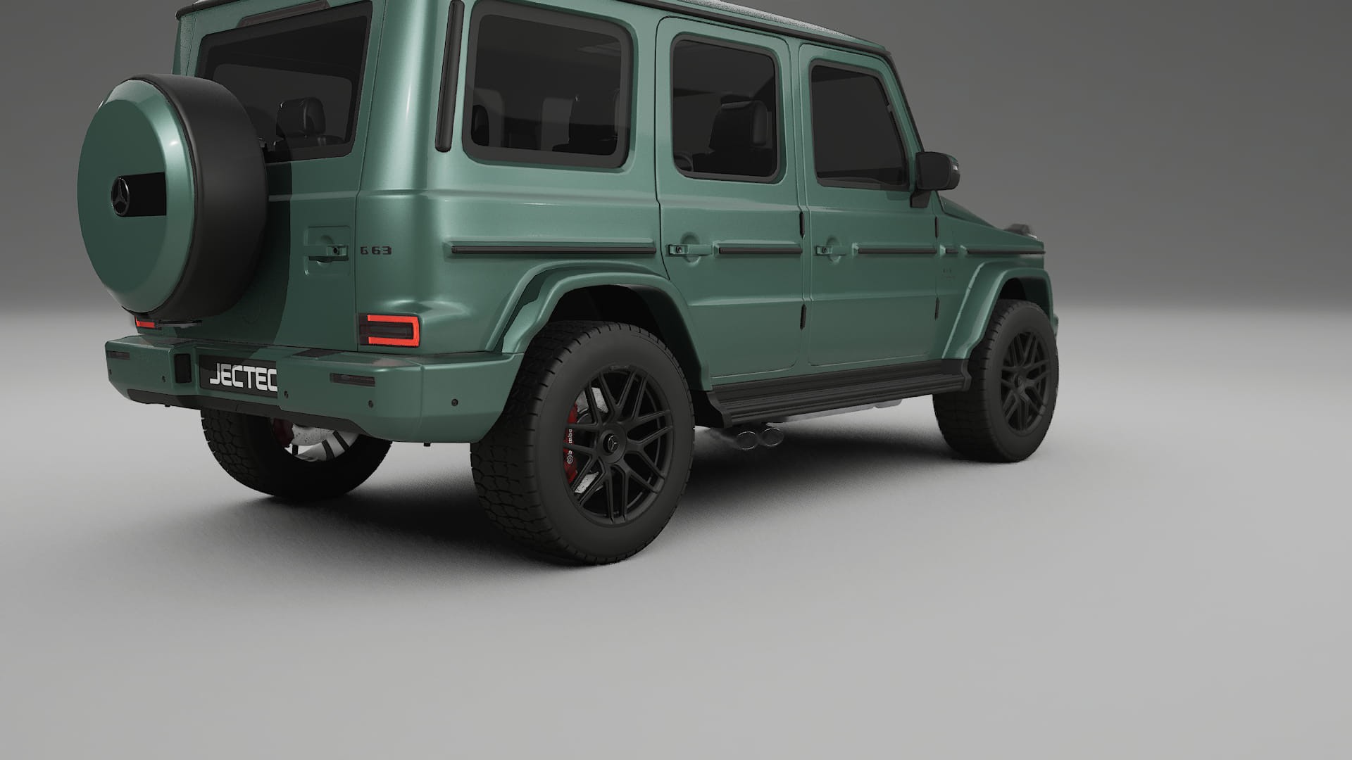 Mercedes G63 AMG W463A TPU Lackskyddsfilm | EVERGREEN Färgskiftande PPF – Komplett Förskuret Kit