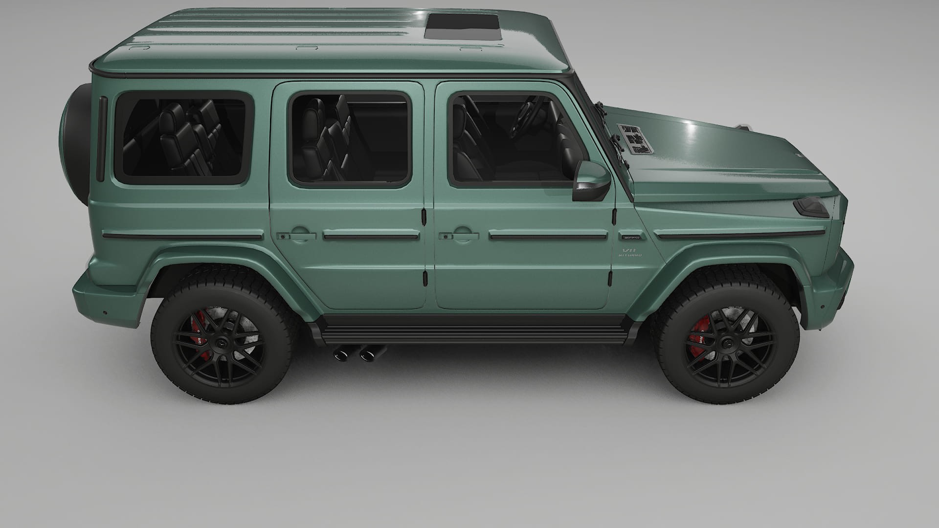 Mercedes G63 AMG W463A TPU Lackskyddsfilm | EVERGREEN Färgskiftande PPF – Komplett Förskuret Kit