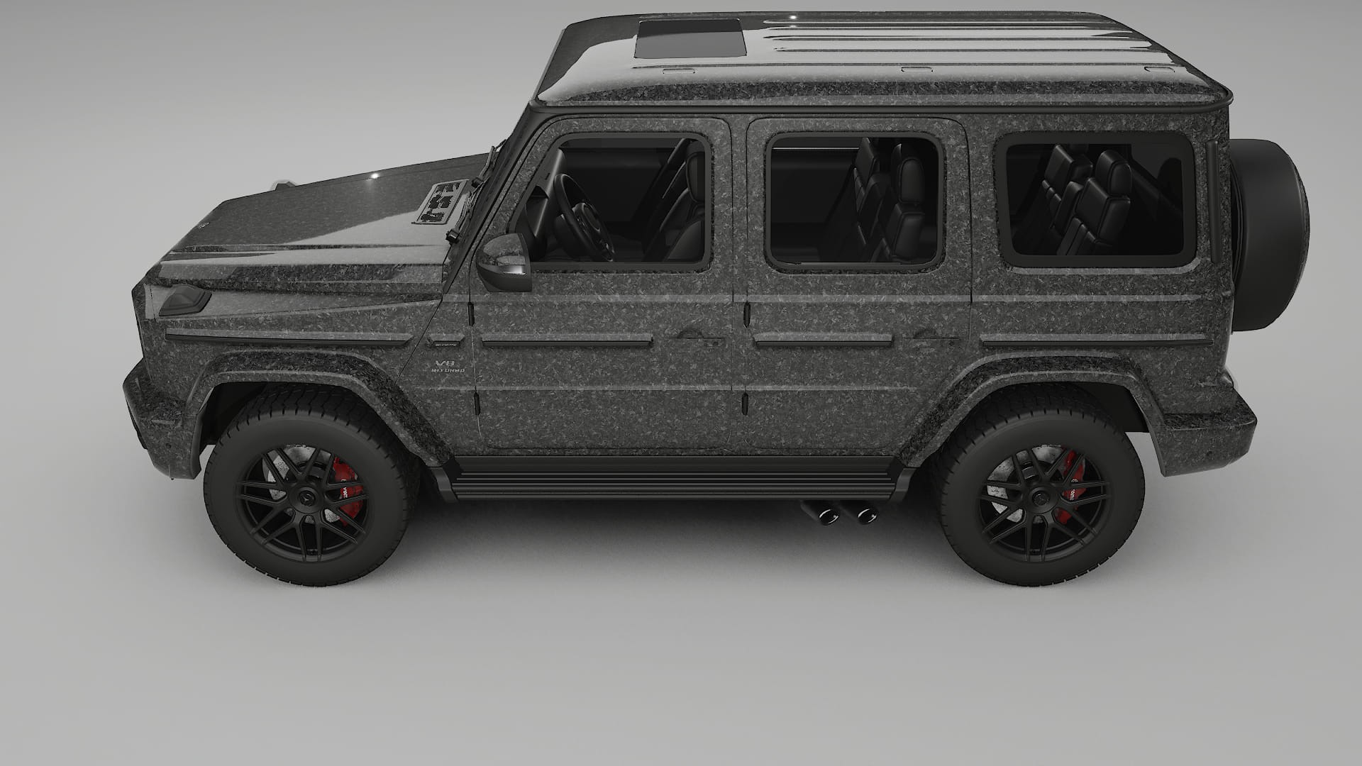 Mercedes G63 AMG W463A TPU Lackskyddsfilm | FORGED S Färgskiftande PPF – Komplett Förskuret Kit