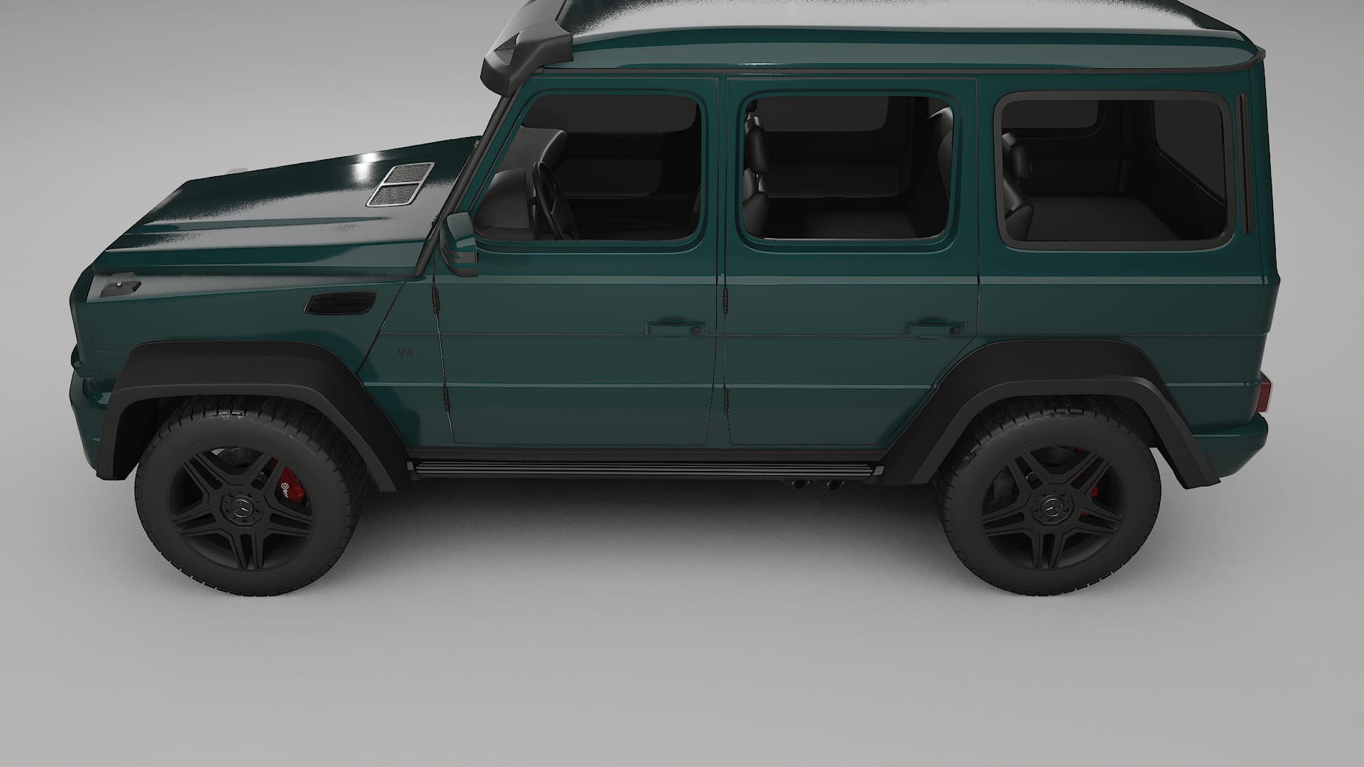 Mercedes G class 4x4 W463 TPU Lackskyddsfilm | INFERNO Färgskiftande PPF – Komplett Förskuret Kit
