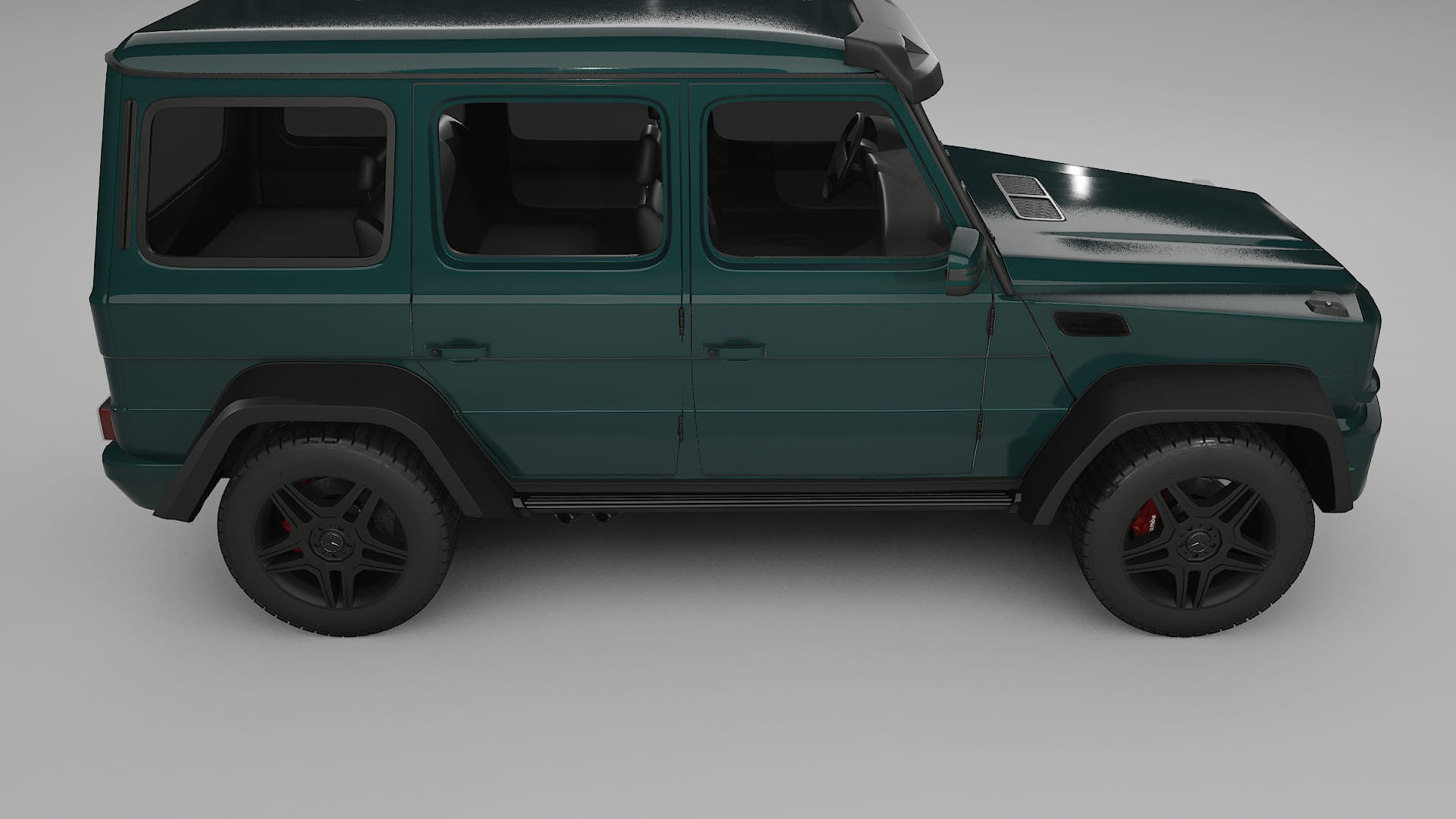 Mercedes G class 4x4 W463 TPU Lackskyddsfilm | INFERNO Färgskiftande PPF – Komplett Förskuret Kit