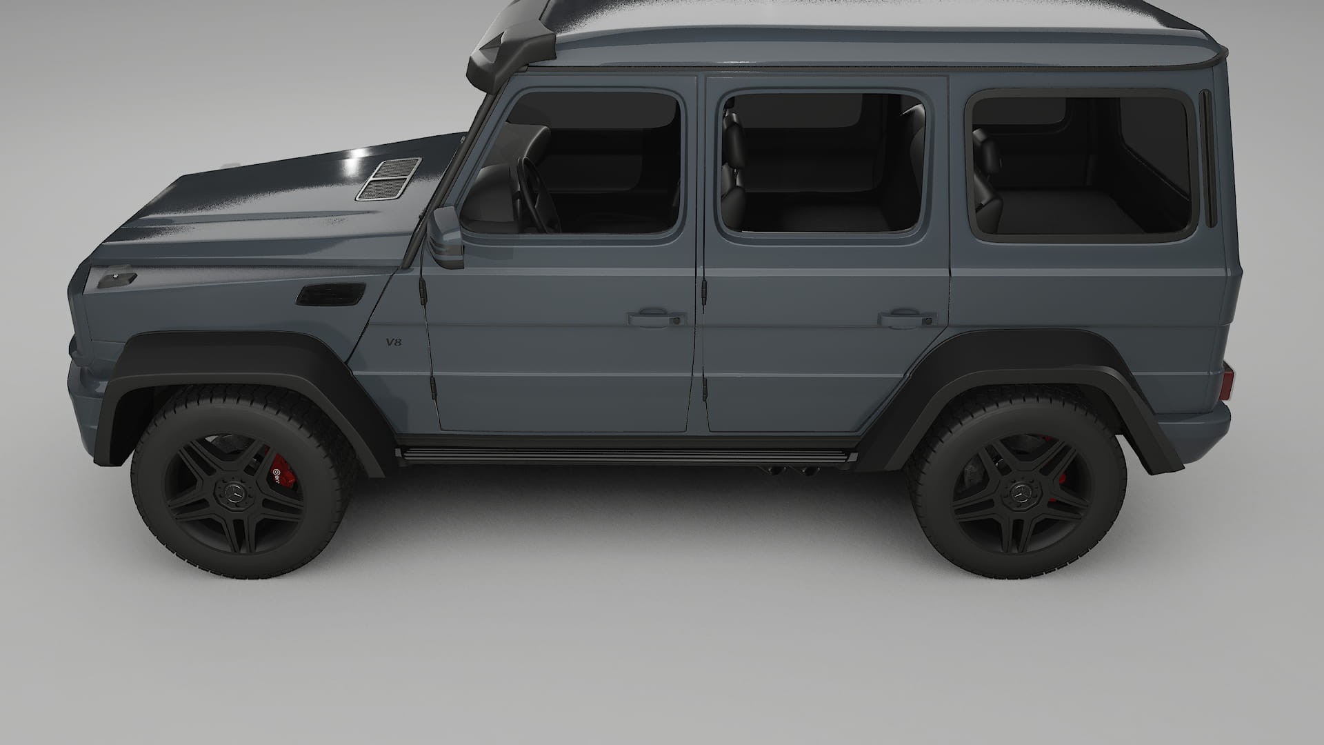 Mercedes G class 4x4 W463 TPU Lackskyddsfilm | GRANITE Färgskiftande PPF – Komplett Förskuret Kit