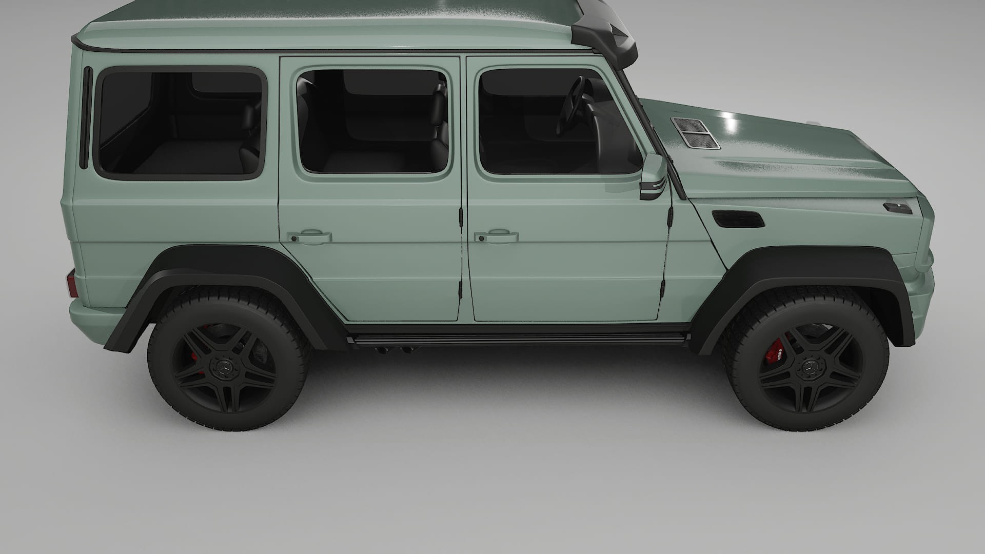 Mercedes G class 4x4 W463 TPU Lackskyddsfilm | CINDER Färgskiftande PPF – Komplett Förskuret Kit