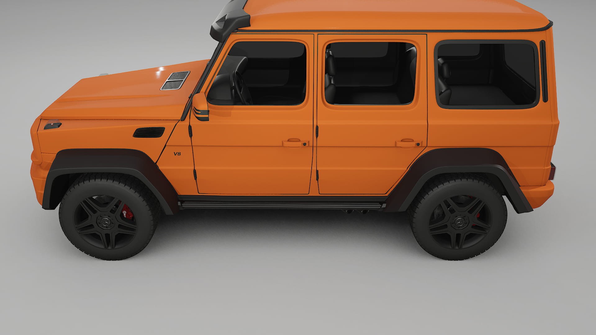 Mercedes G class 4x4 W463 TPU Lackskyddsfilm | ROCKET Färgskiftande PPF – Komplett Förskuret Kit