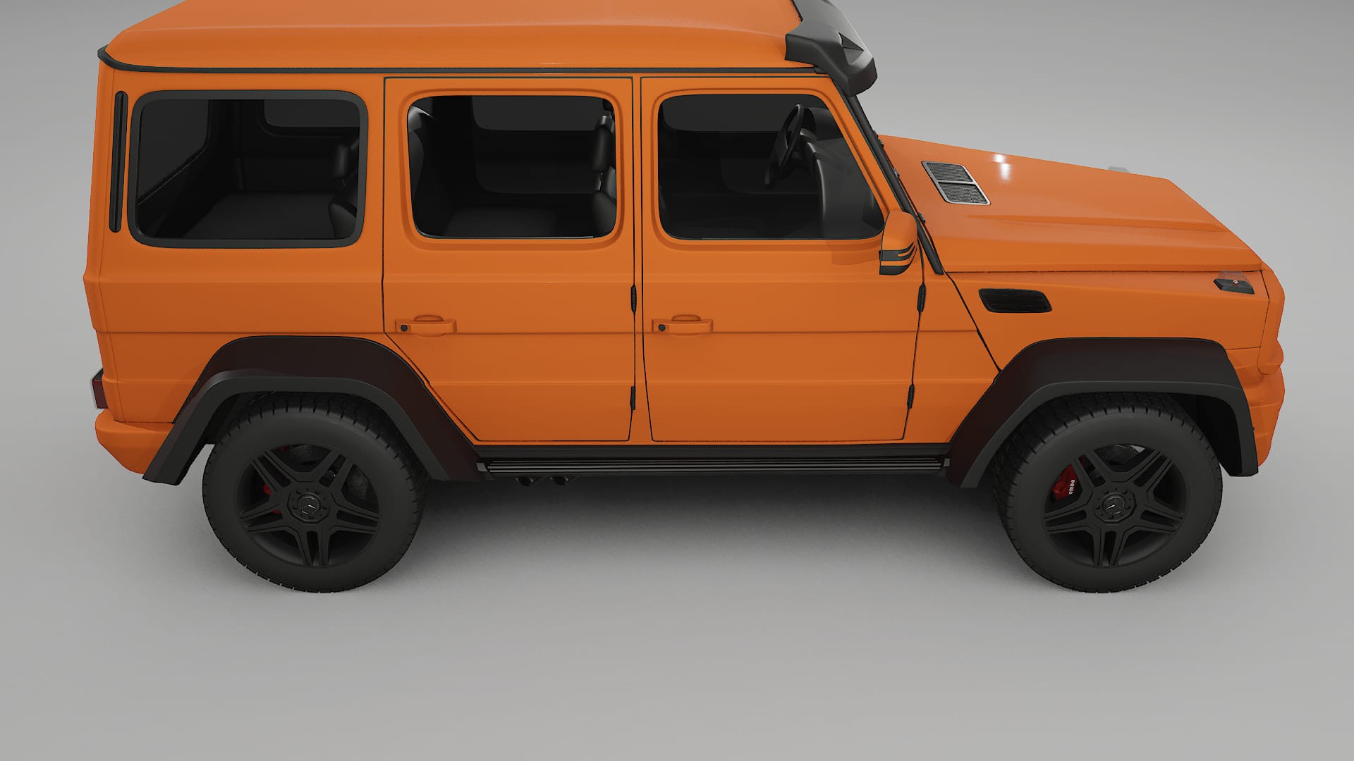 Mercedes G class 4x4 W463 TPU Lackskyddsfilm | ROCKET Färgskiftande PPF – Komplett Förskuret Kit