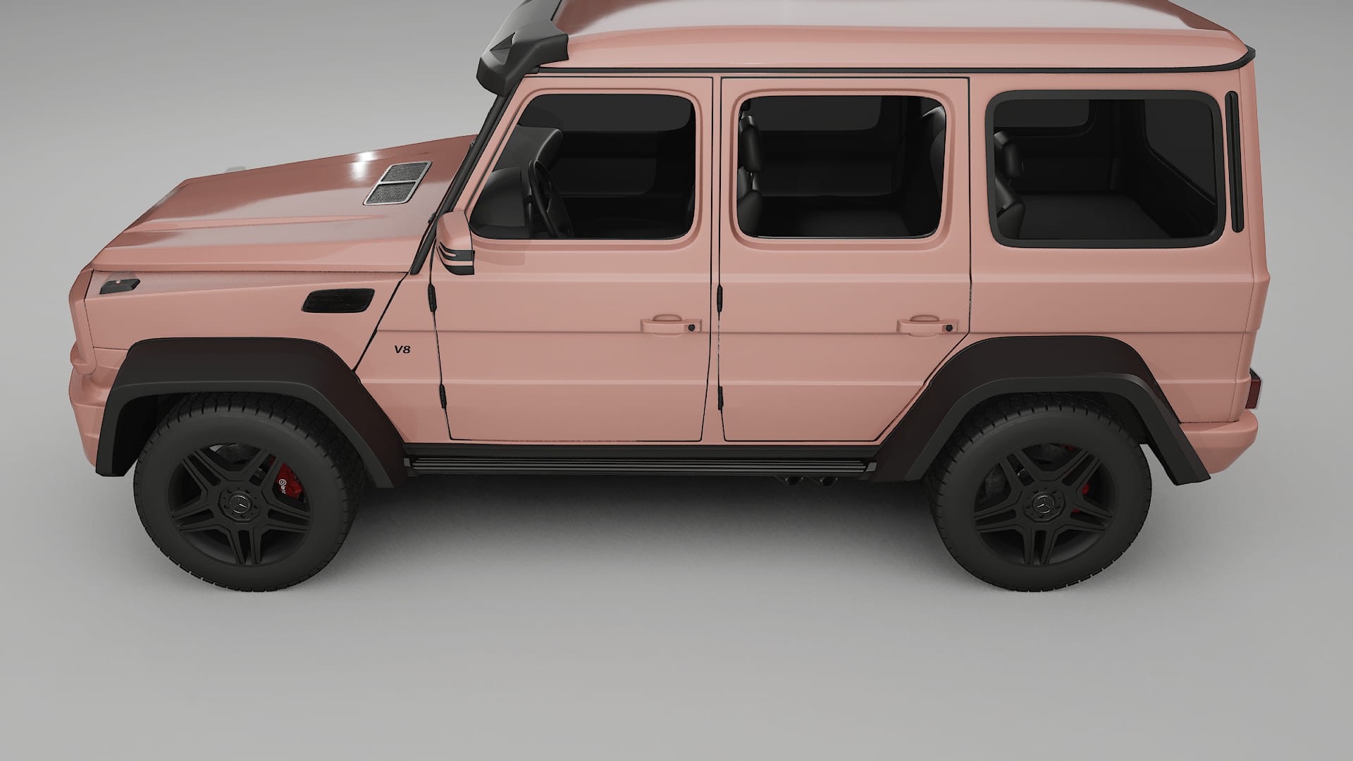 Mercedes G class 4x4 W463 TPU Lackskyddsfilm | BLUSH Färgskiftande PPF – Komplett Förskuret Kit