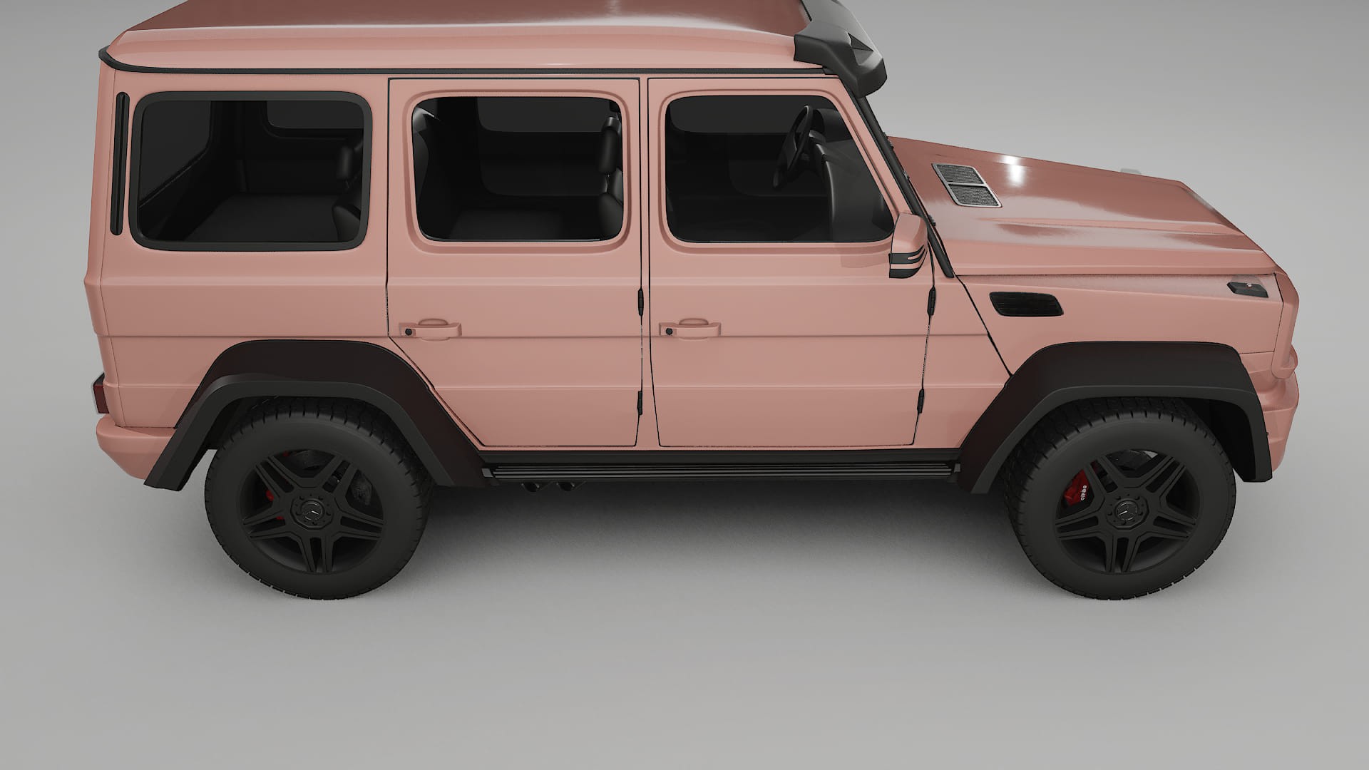 Mercedes G class 4x4 W463 TPU Lackskyddsfilm | BLUSH Färgskiftande PPF – Komplett Förskuret Kit