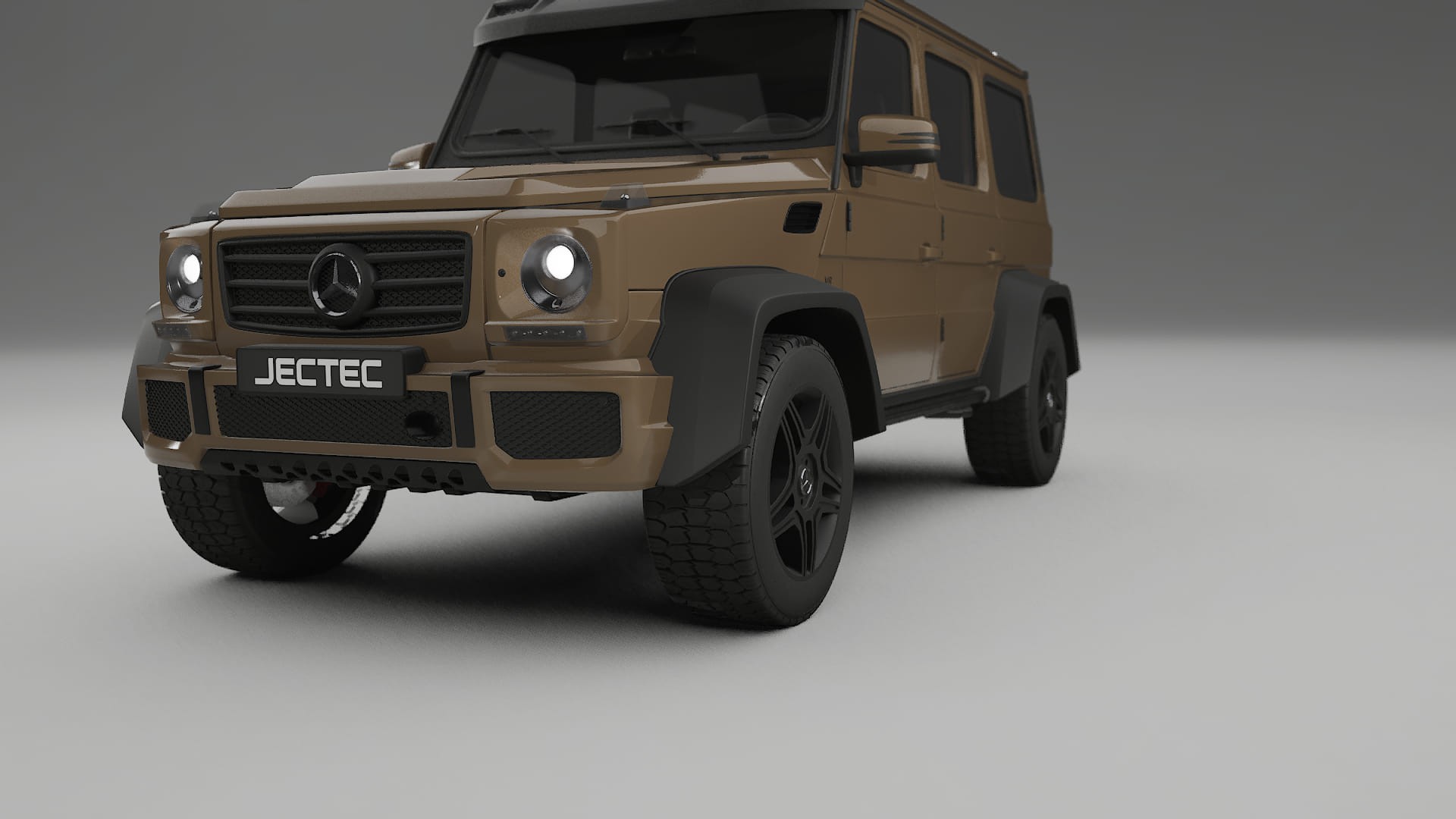 Mercedes G class 4x4 W463 TPU Lackskyddsfilm | SAHARA Färgskiftande PPF – Komplett Förskuret Kit