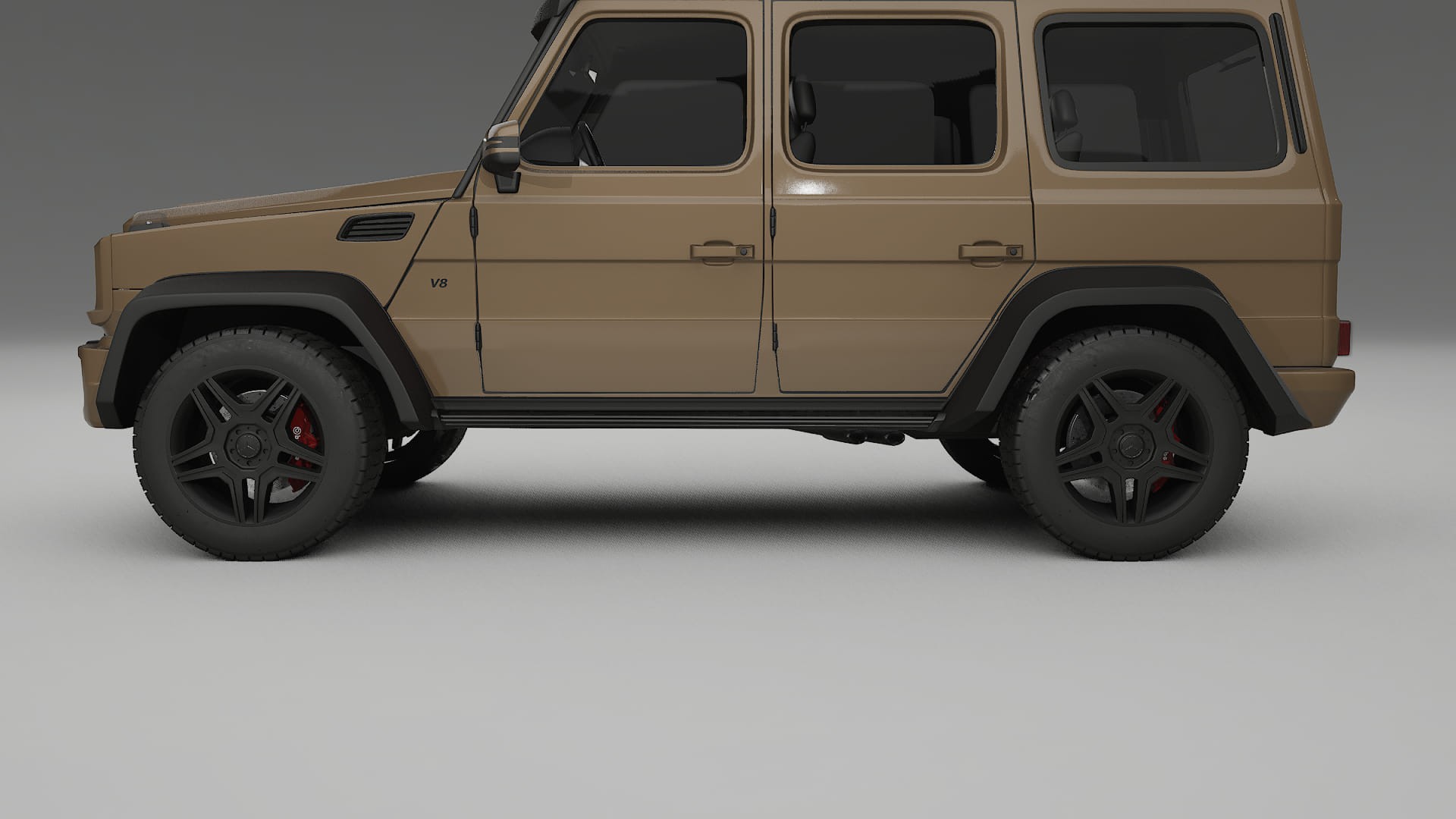 Mercedes G class 4x4 W463 TPU Lackskyddsfilm | SAHARA Färgskiftande PPF – Komplett Förskuret Kit