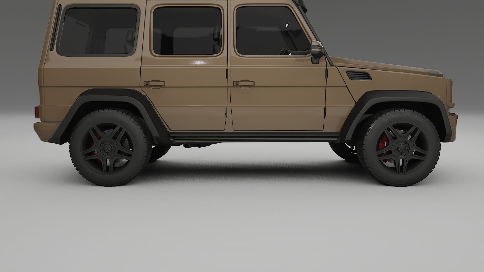 Mercedes G class 4x4 W463 TPU Lackskyddsfilm | SAHARA Färgskiftande PPF – Komplett Förskuret Kit