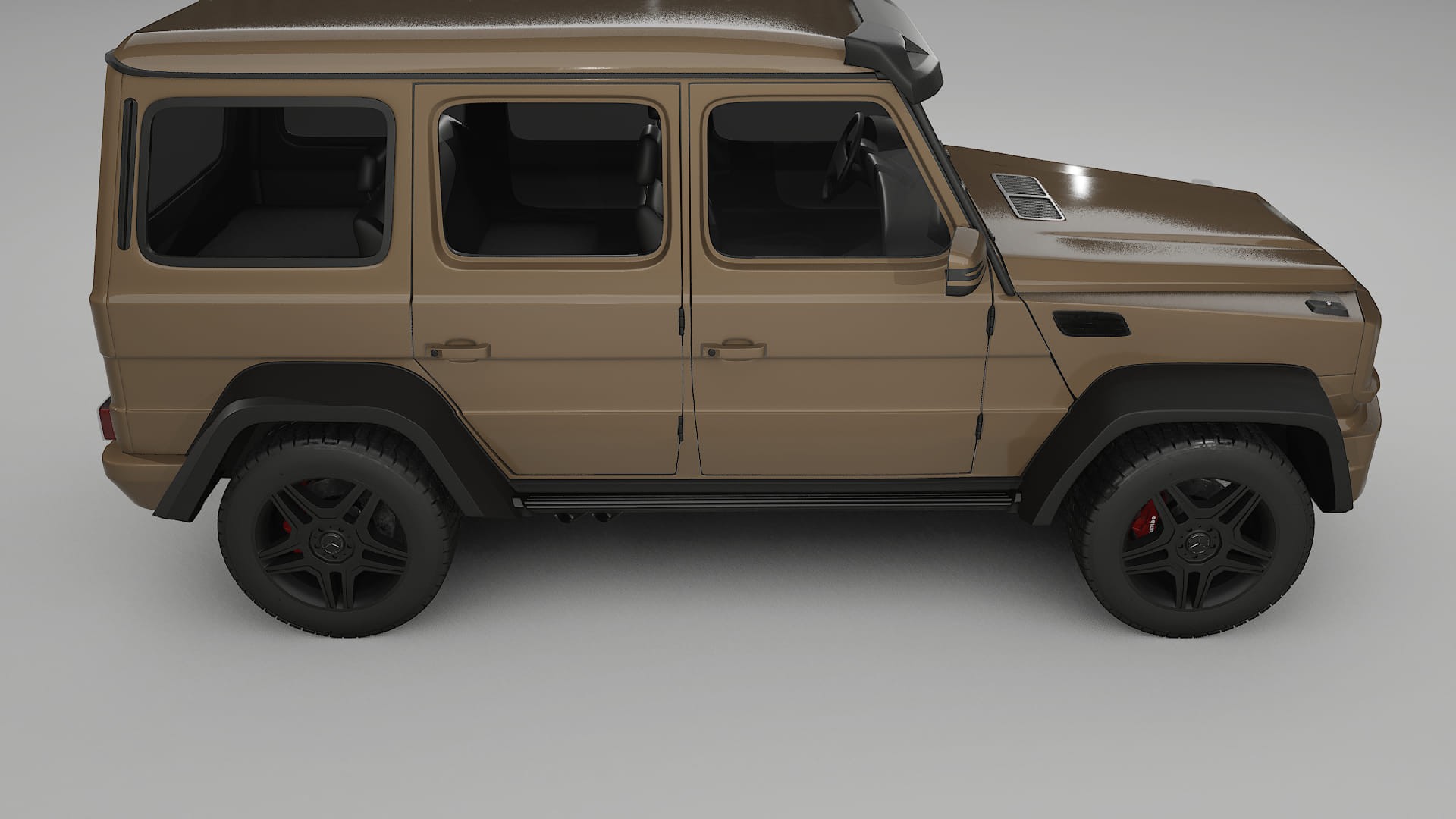 Mercedes G class 4x4 W463 TPU Lackskyddsfilm | SAHARA Färgskiftande PPF – Komplett Förskuret Kit