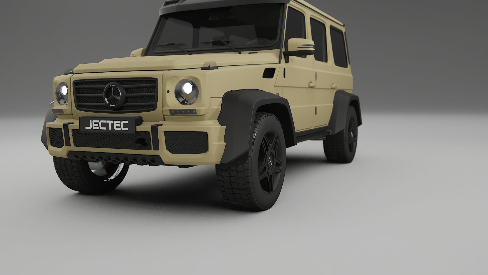 Mercedes G class 4x4 W463 TPU Lackskyddsfilm | SAND Färgskiftande PPF – Komplett Förskuret Kit