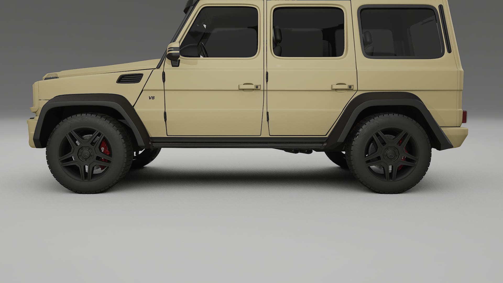 Mercedes G class 4x4 W463 TPU Lackskyddsfilm | SAND Färgskiftande PPF – Komplett Förskuret Kit
