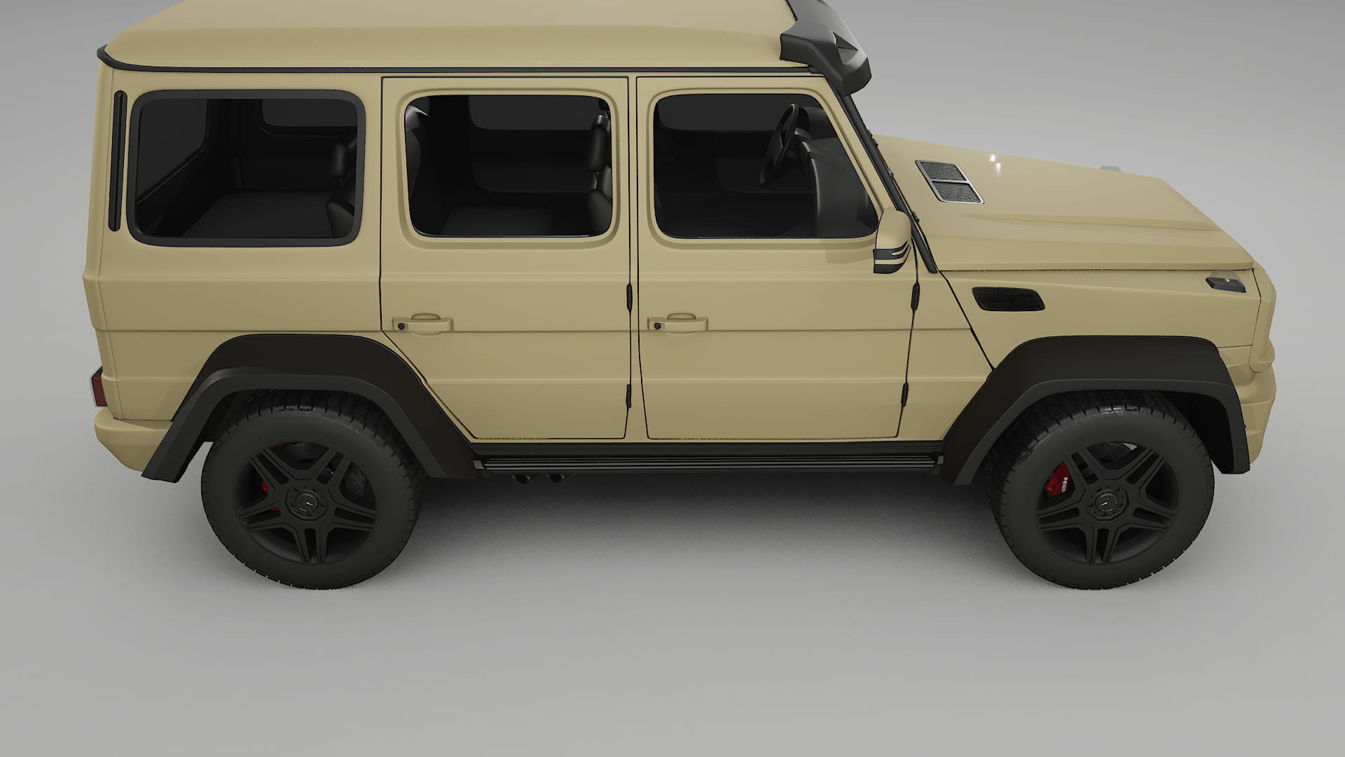 Mercedes G class 4x4 W463 TPU Lackskyddsfilm | SAND Färgskiftande PPF – Komplett Förskuret Kit