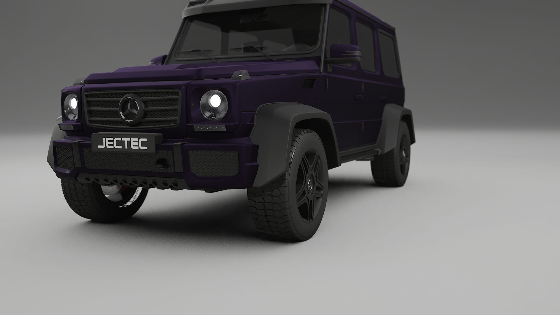 Mercedes G class 4x4 W463 TPU Lackskyddsfilm | VIOLET Färgskiftande PPF – Komplett Förskuret Kit