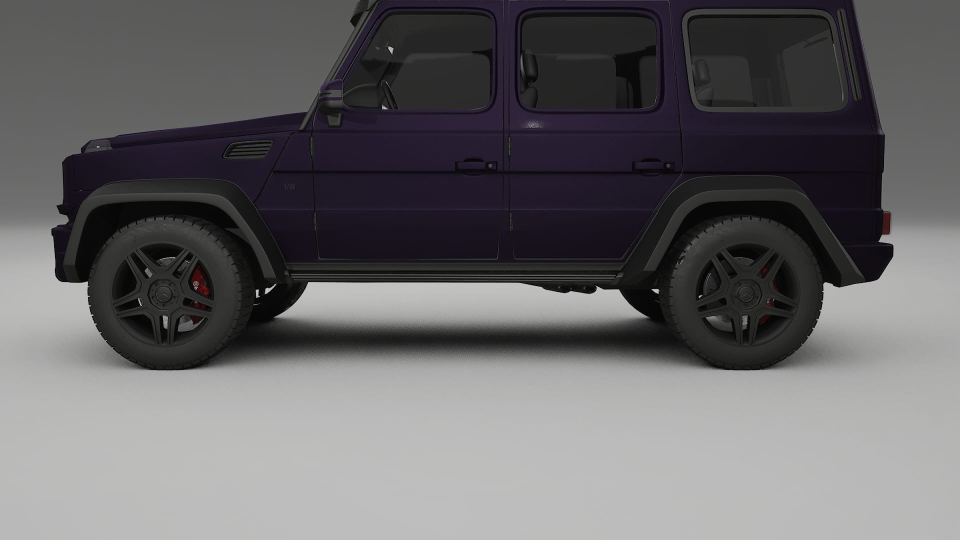 Mercedes G class 4x4 W463 TPU Lackskyddsfilm | VIOLET Färgskiftande PPF – Komplett Förskuret Kit
