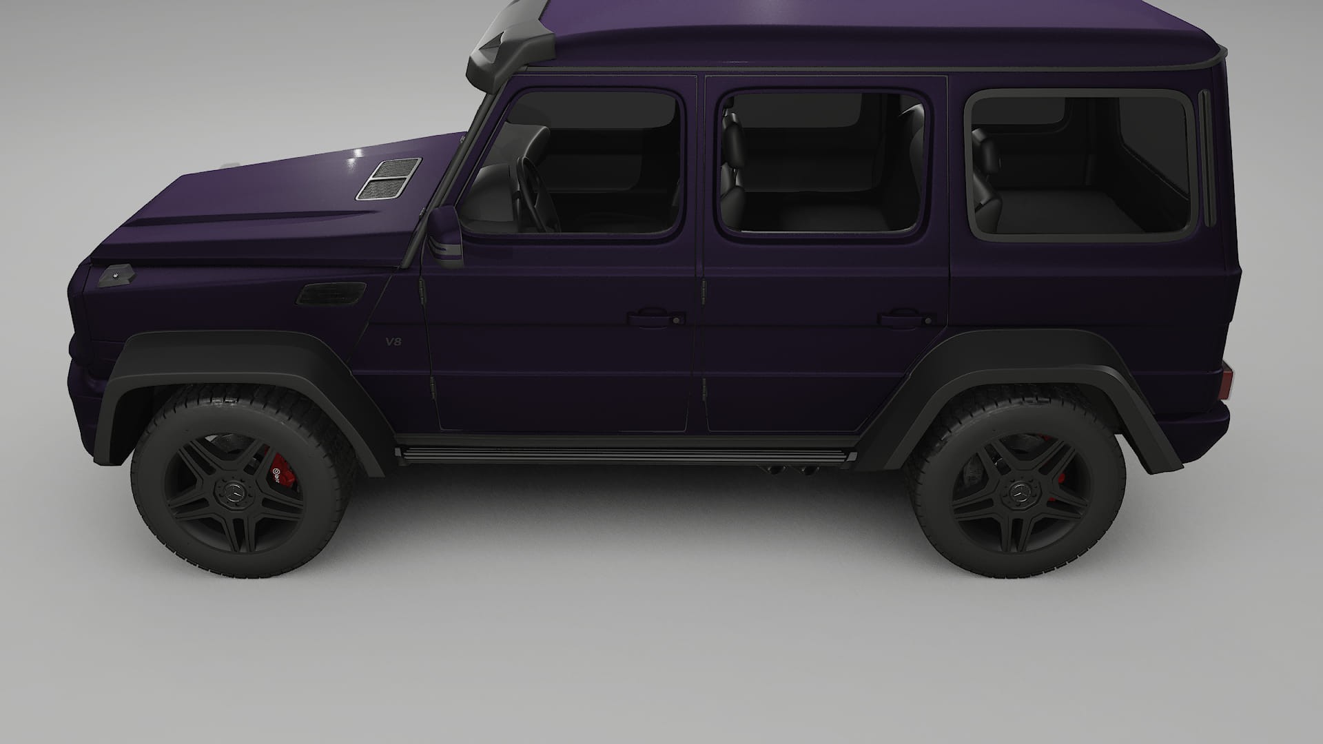 Mercedes G class 4x4 W463 TPU Lackskyddsfilm | VIOLET Färgskiftande PPF – Komplett Förskuret Kit