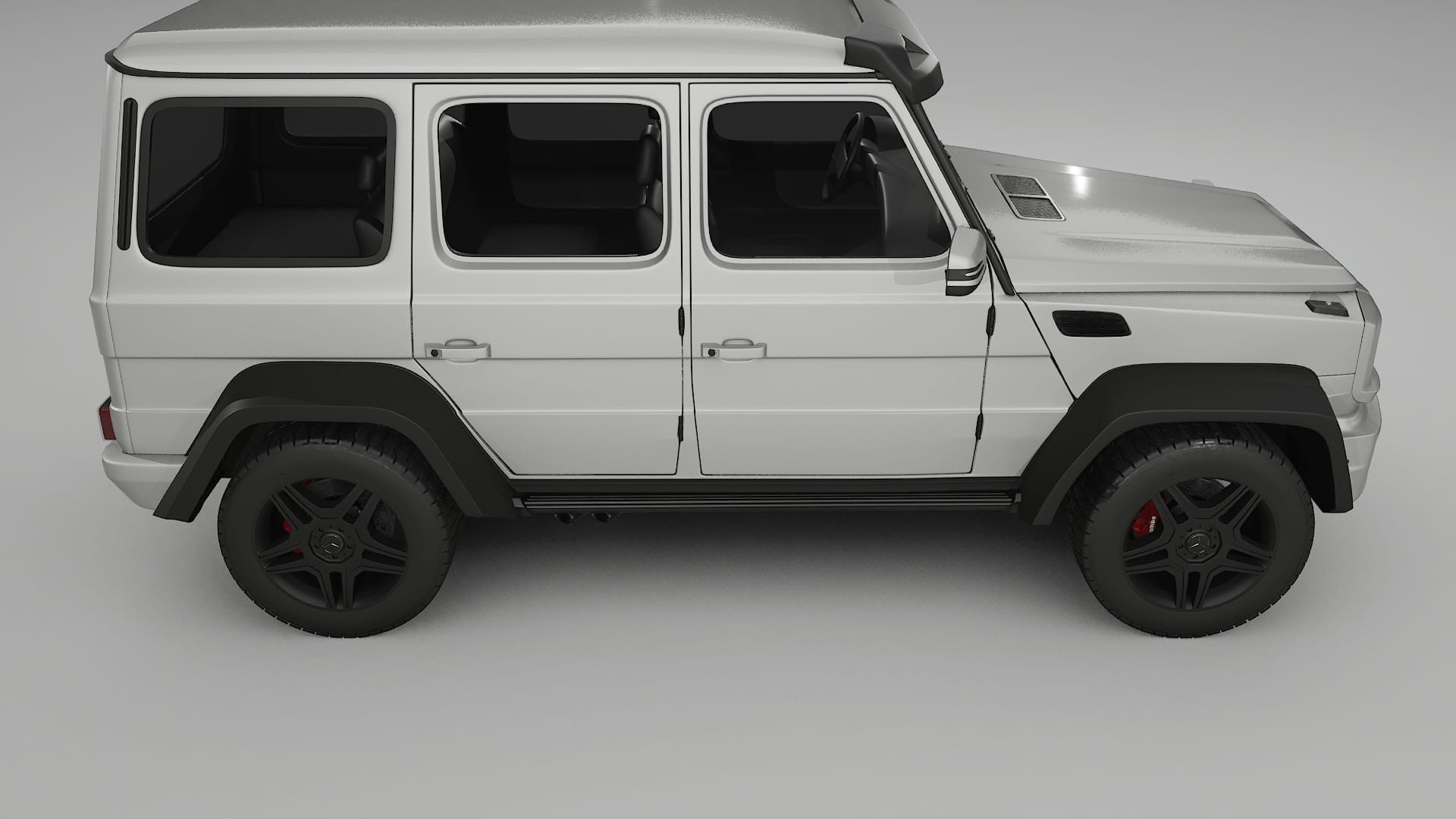 Mercedes G class 4x4 W463 TPU Lackskyddsfilm | PEARL Färgskiftande PPF – Komplett Förskuret Kit