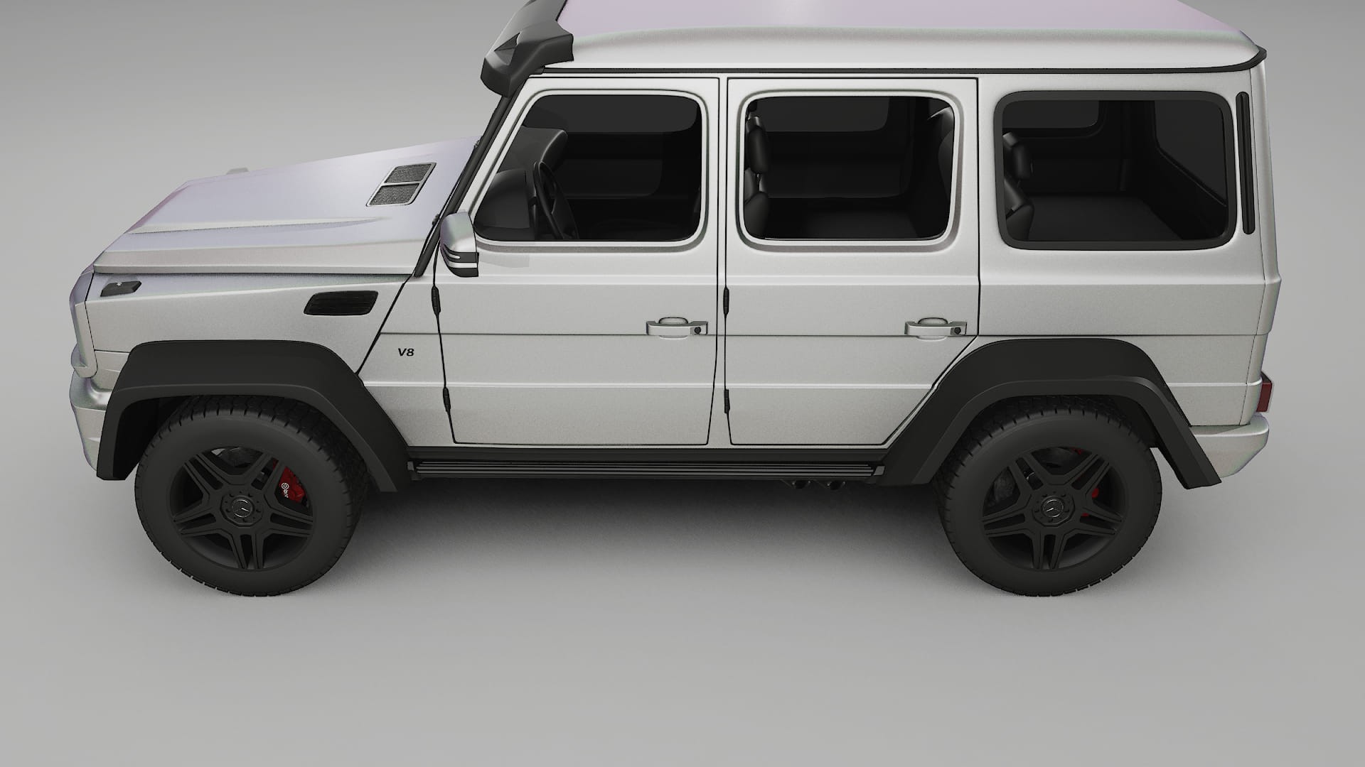 Mercedes G class 4x4 W463 TPU Lackskyddsfilm | NEBULA Färgskiftande PPF – Komplett Förskuret Kit