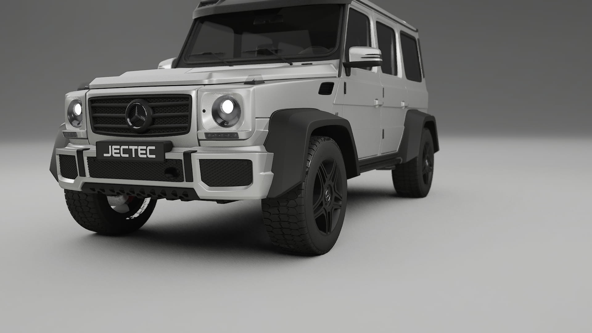 Mercedes G class 4x4 W463 TPU Lackskyddsfilm | OPAL Färgskiftande PPF – Komplett Förskuret Kit