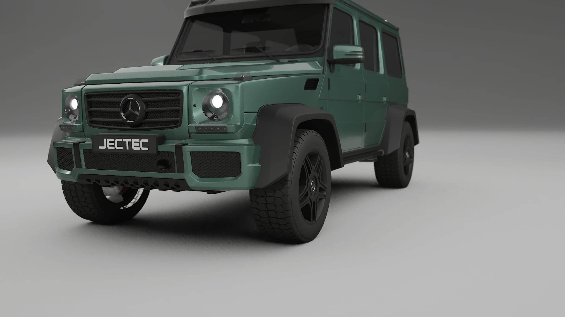 Mercedes G class 4x4 W463 TPU Lackskyddsfilm | EVERGREEN Färgskiftande PPF – Komplett Förskuret Kit