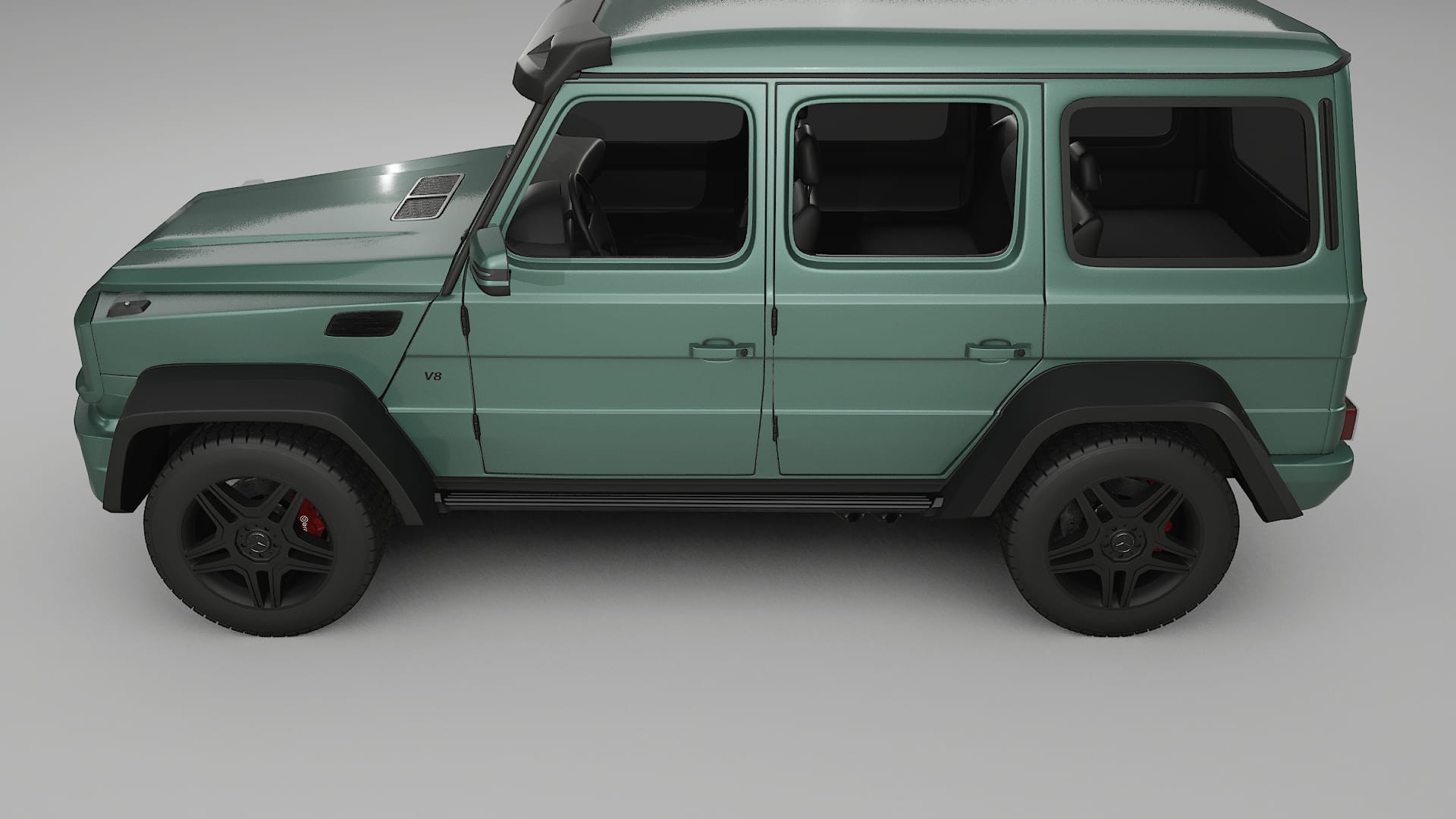 Mercedes G class 4x4 W463 TPU Lackskyddsfilm | EVERGREEN Färgskiftande PPF – Komplett Förskuret Kit