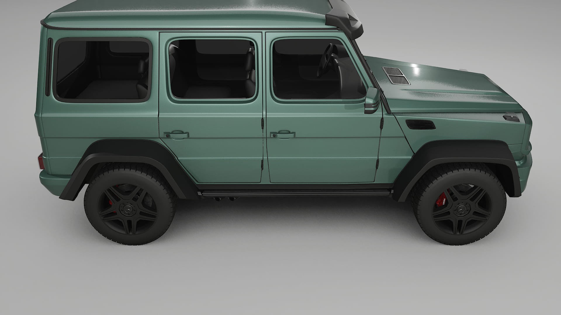 Mercedes G class 4x4 W463 TPU Lackskyddsfilm | EVERGREEN Färgskiftande PPF – Komplett Förskuret Kit