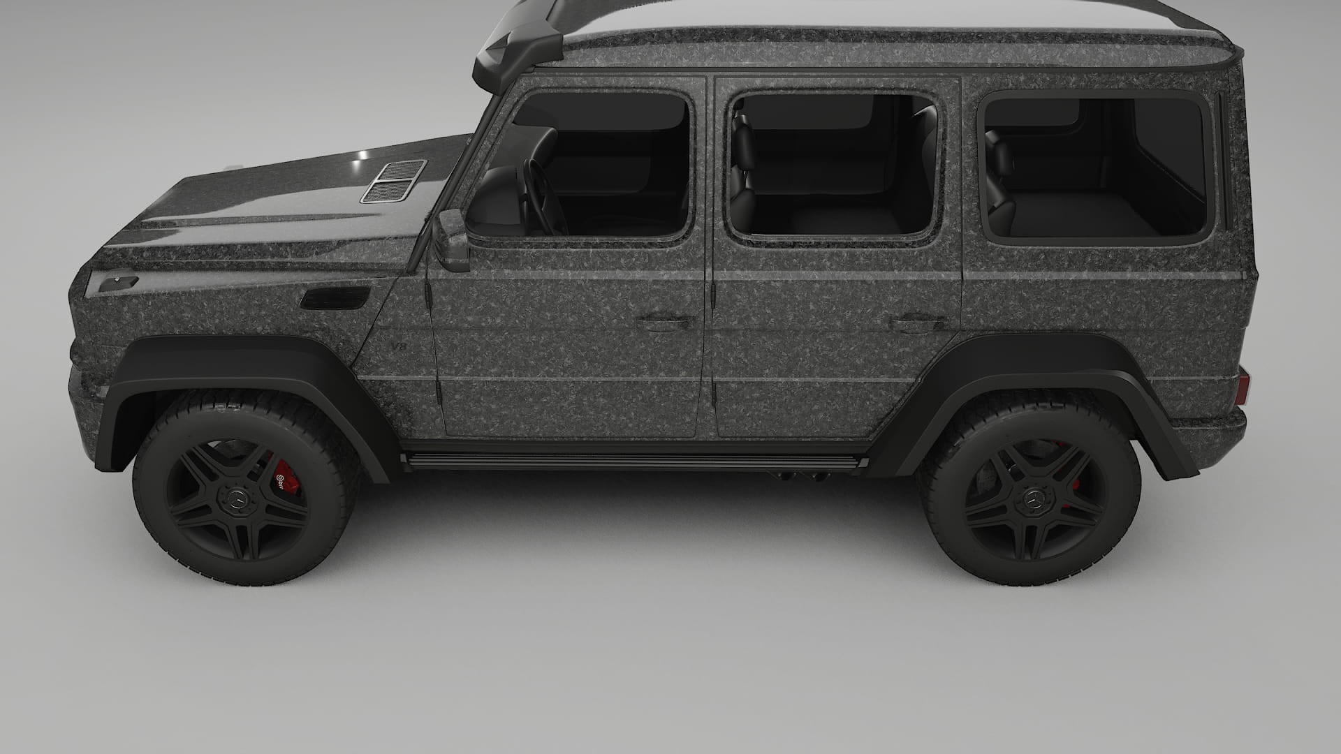 Mercedes G class 4x4 W463 TPU Lackskyddsfilm | FORGED S Färgskiftande PPF – Komplett Förskuret Kit