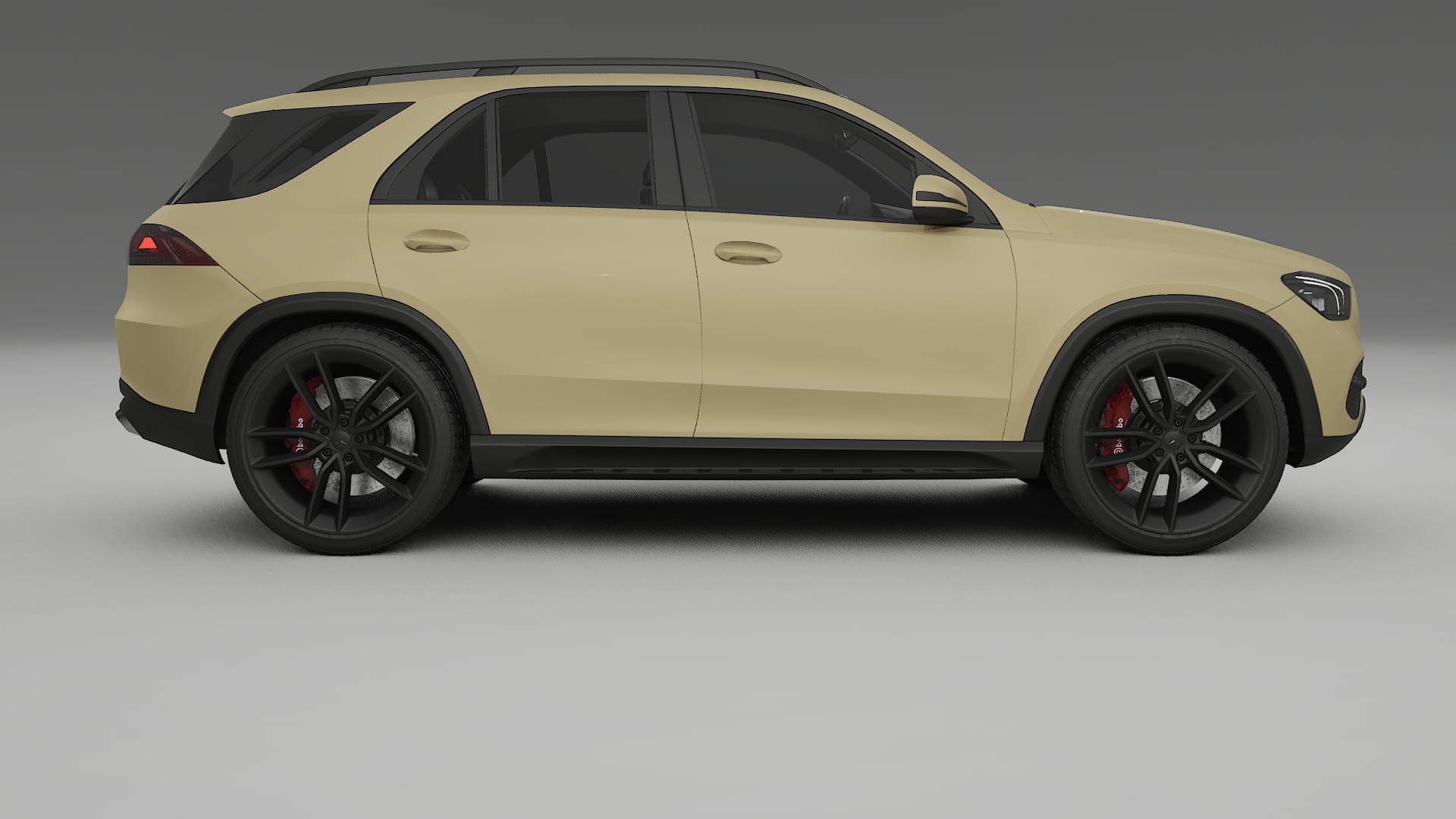 Mercedes GLE W167 TPU Lackskyddsfilm | SAND Färgskiftande PPF – Komplett Förskuret Kit