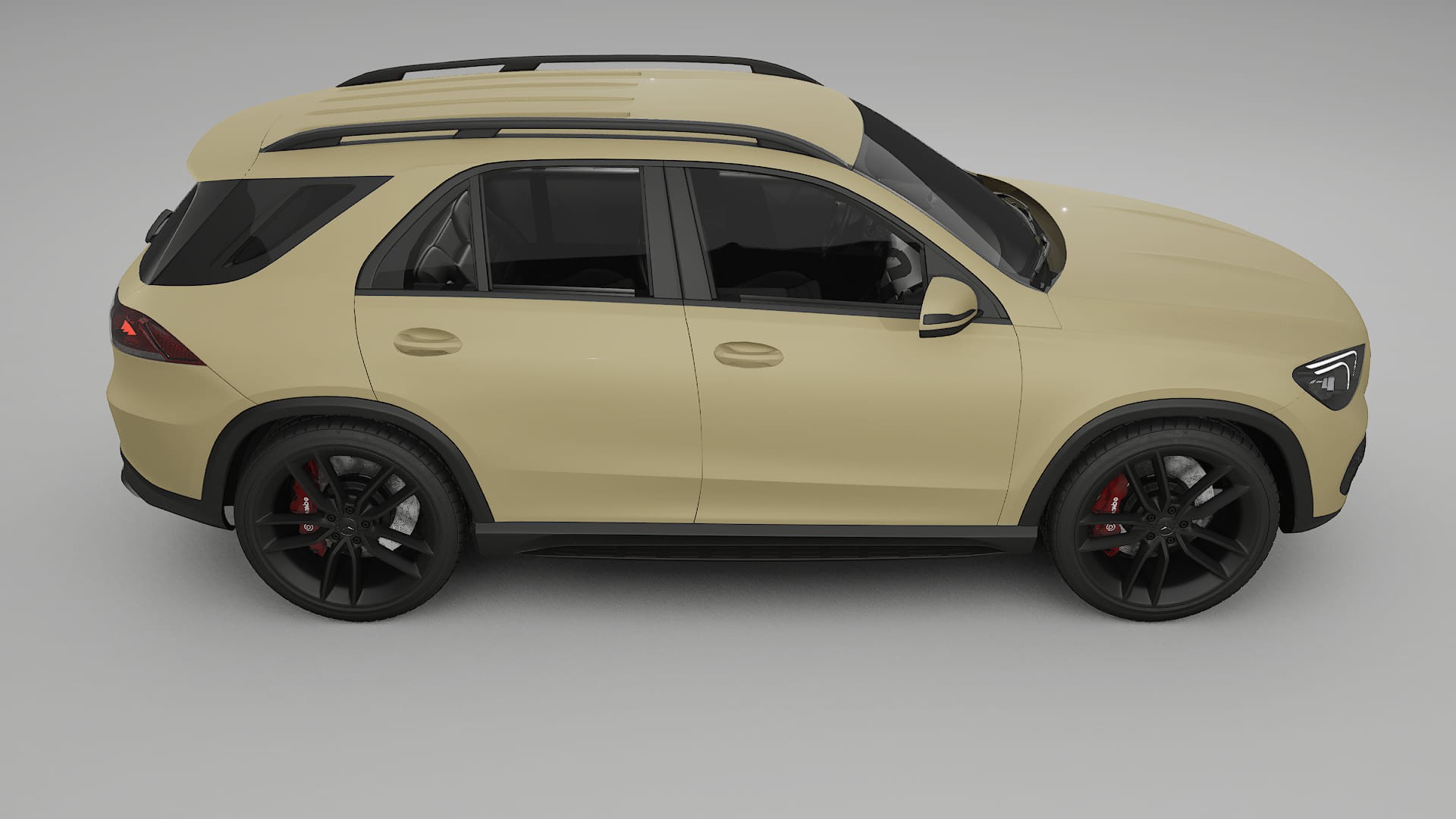 Mercedes GLE W167 TPU Lackskyddsfilm | SAND Färgskiftande PPF – Komplett Förskuret Kit