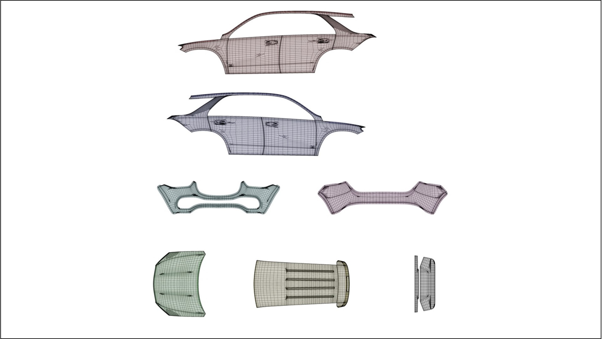 Mercedes GLE W167 TPU Lackskyddsfilm | OPAL Färgskiftande PPF – Komplett Förskuret Kit