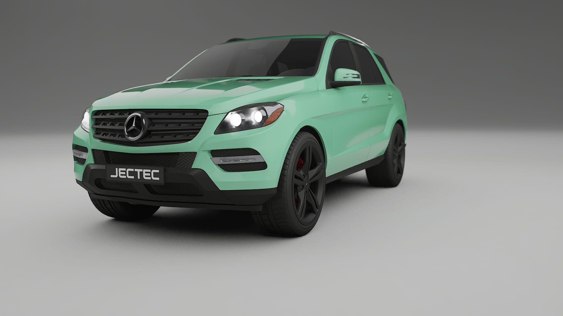 Mercedes M class W166 TPU Lackskyddsfilm | DUSTY Färgskiftande PPF – Komplett Förskuret Kit