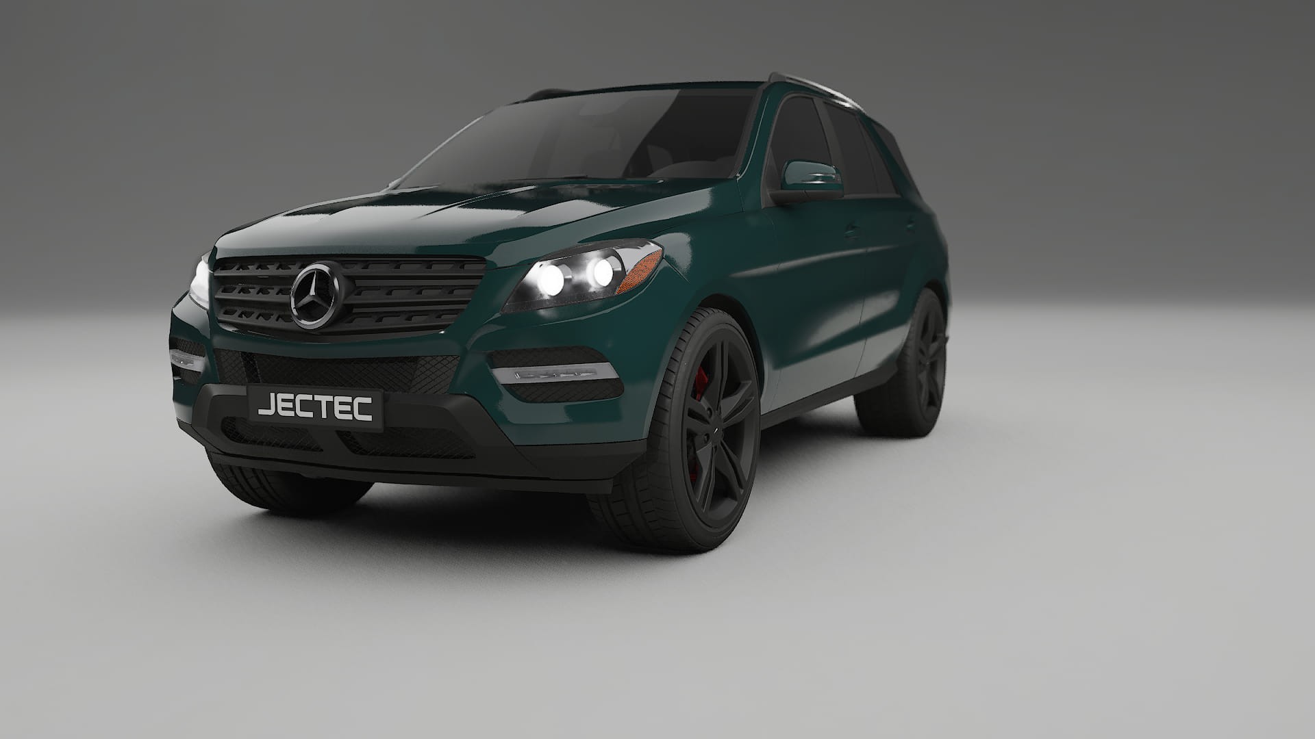 Mercedes M class W166 TPU Lackskyddsfilm | INFERNO Färgskiftande PPF – Komplett Förskuret Kit