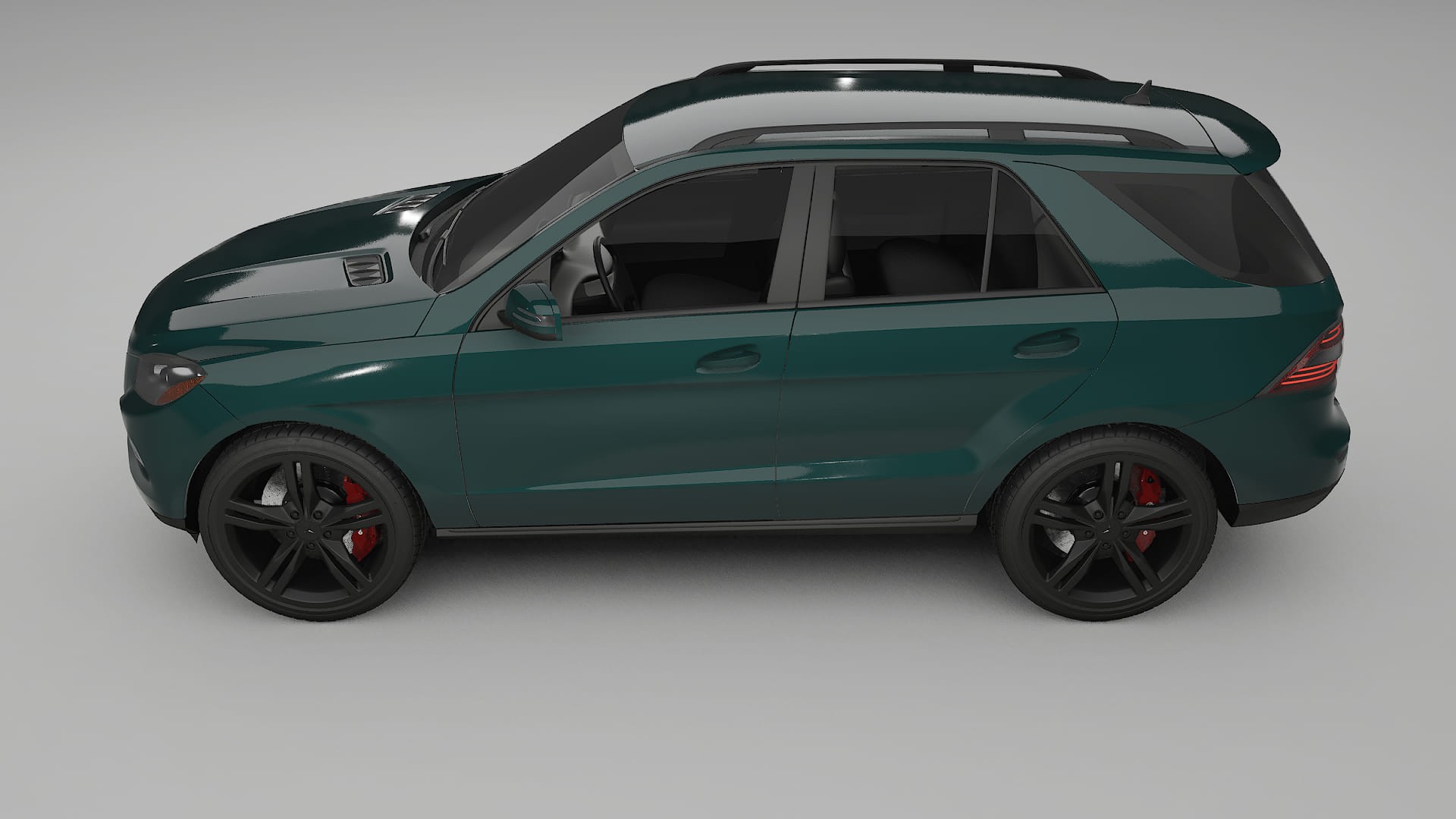 Mercedes M class W166 TPU Lackskyddsfilm | INFERNO Färgskiftande PPF – Komplett Förskuret Kit