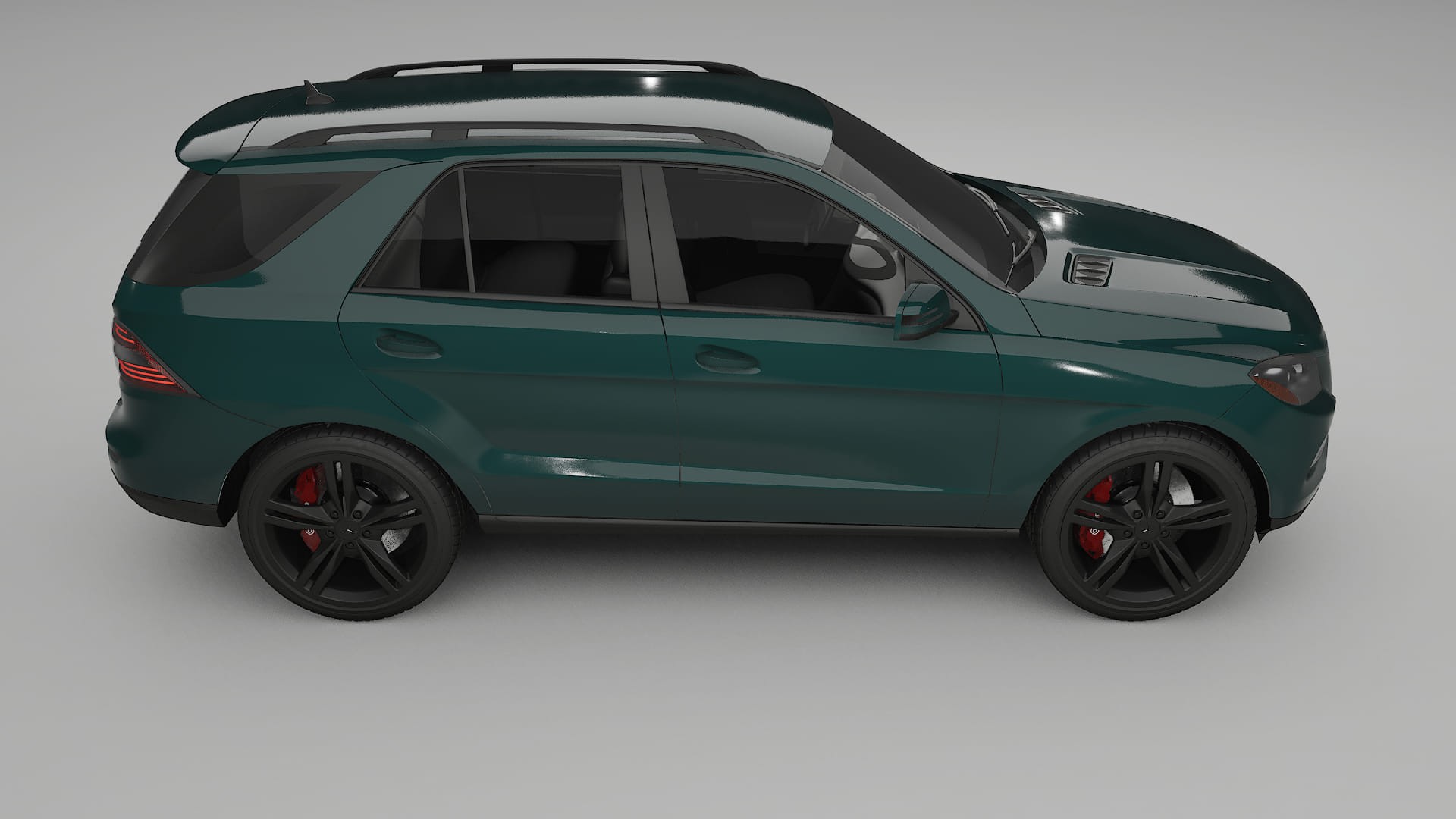 Mercedes M class W166 TPU Lackskyddsfilm | INFERNO Färgskiftande PPF – Komplett Förskuret Kit