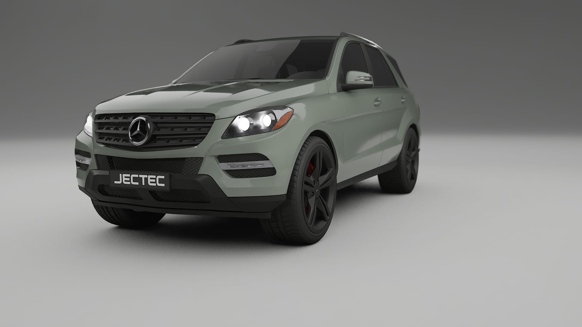 Mercedes M class W166 TPU Lackskyddsfilm | SLATE Färgskiftande PPF – Komplett Förskuret Kit