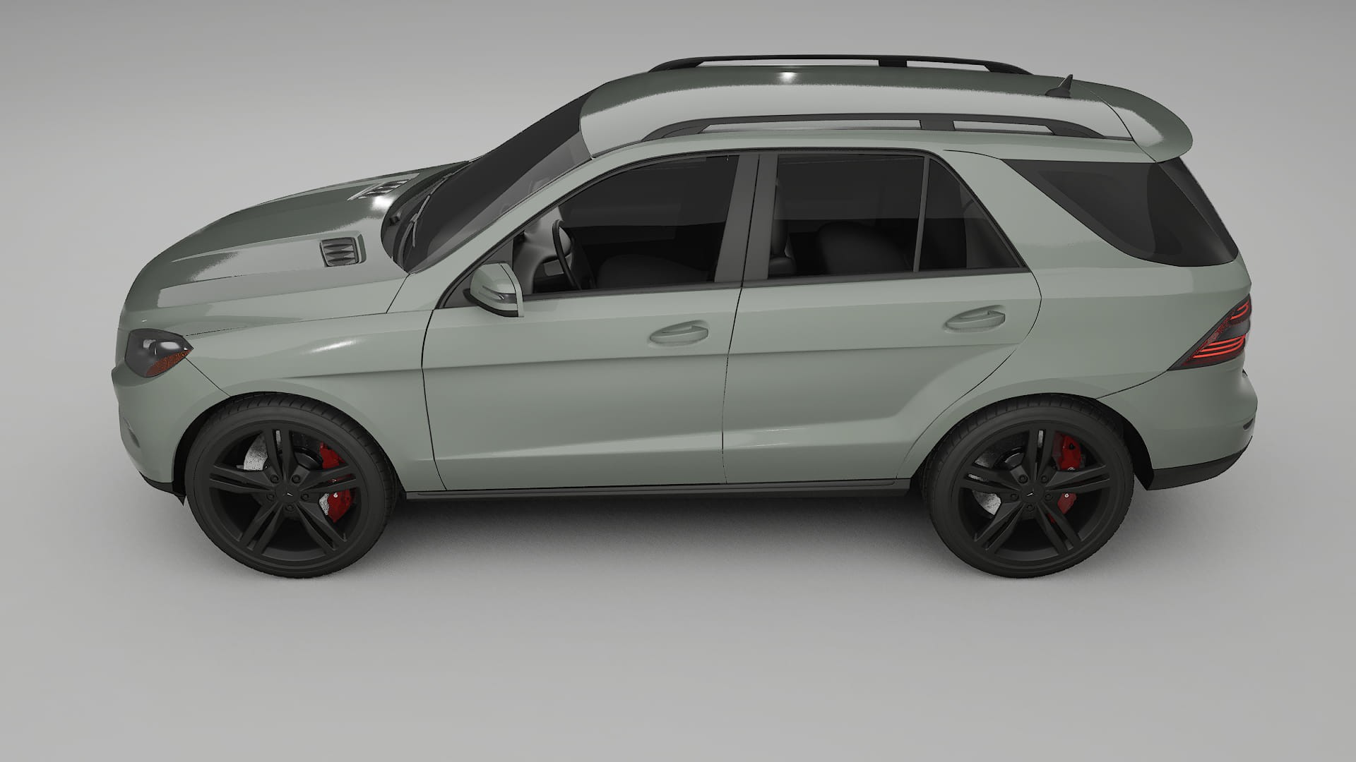 Mercedes M class W166 TPU Lackskyddsfilm | SLATE Färgskiftande PPF – Komplett Förskuret Kit